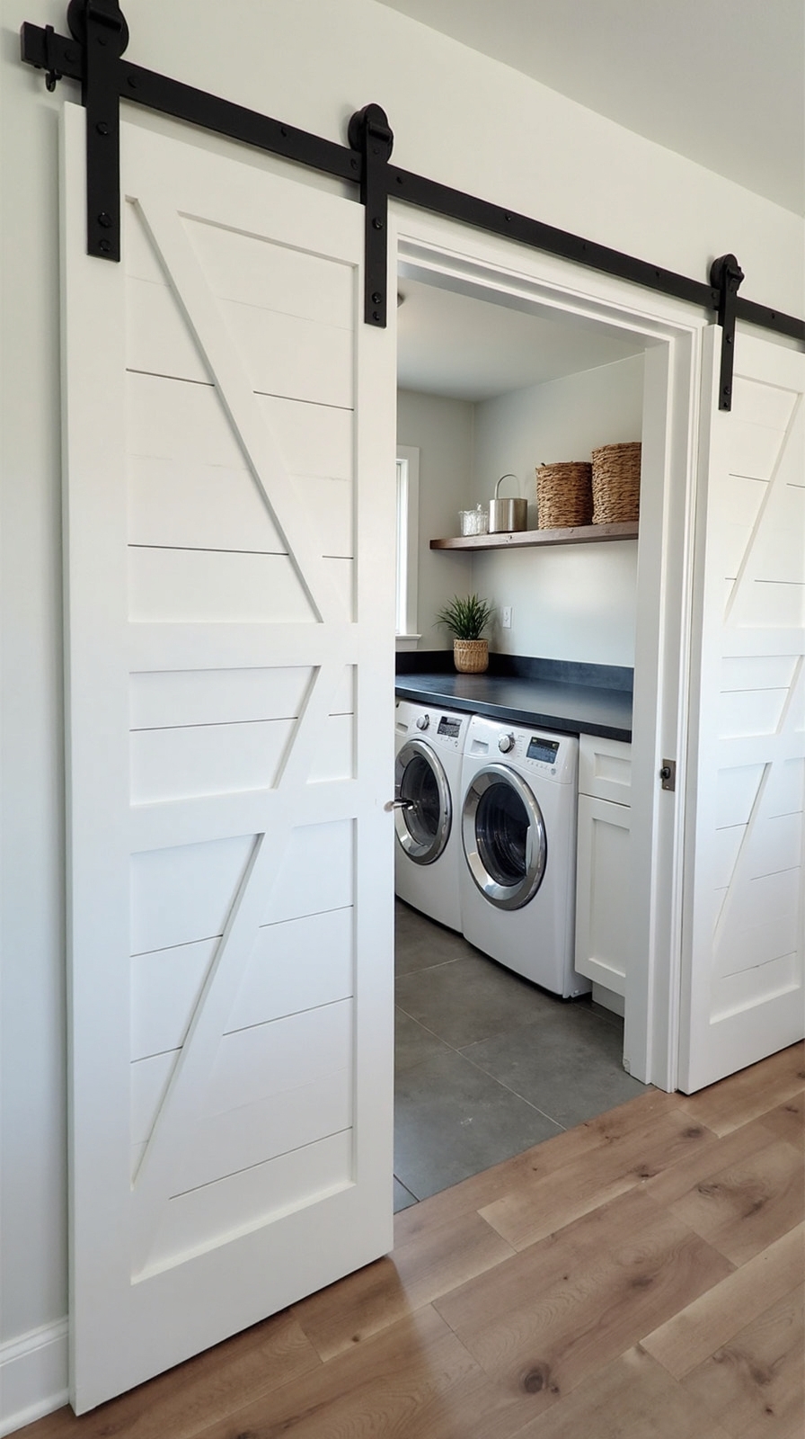 rustic farmhouse shiplap door charm