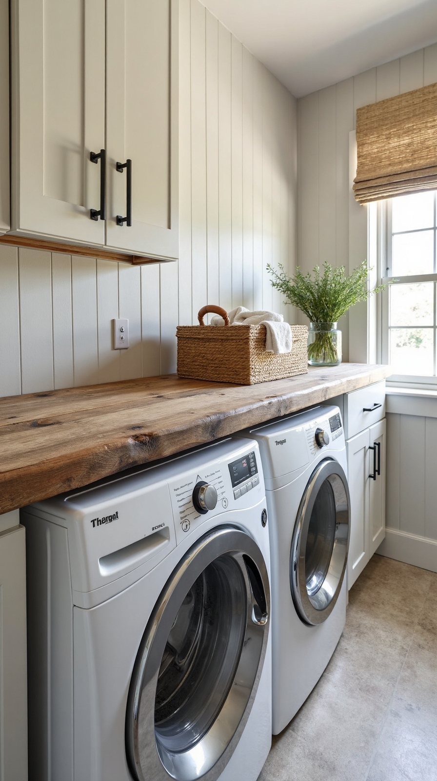 rustic functional charming farmhouse laundry room