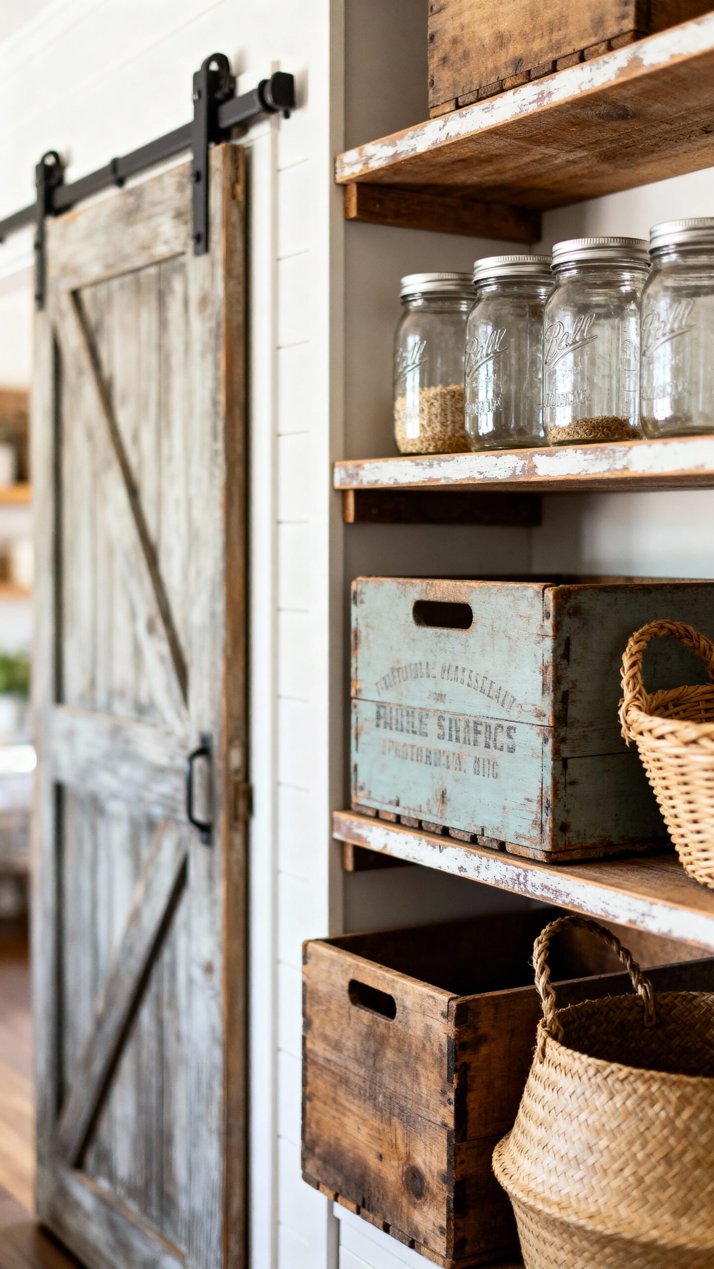 rustic functional organized and visually appealing