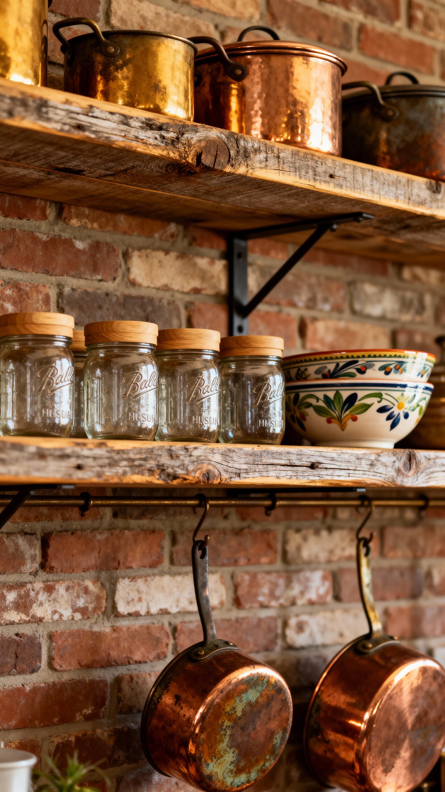 rustic functional versatile charming wood shelving