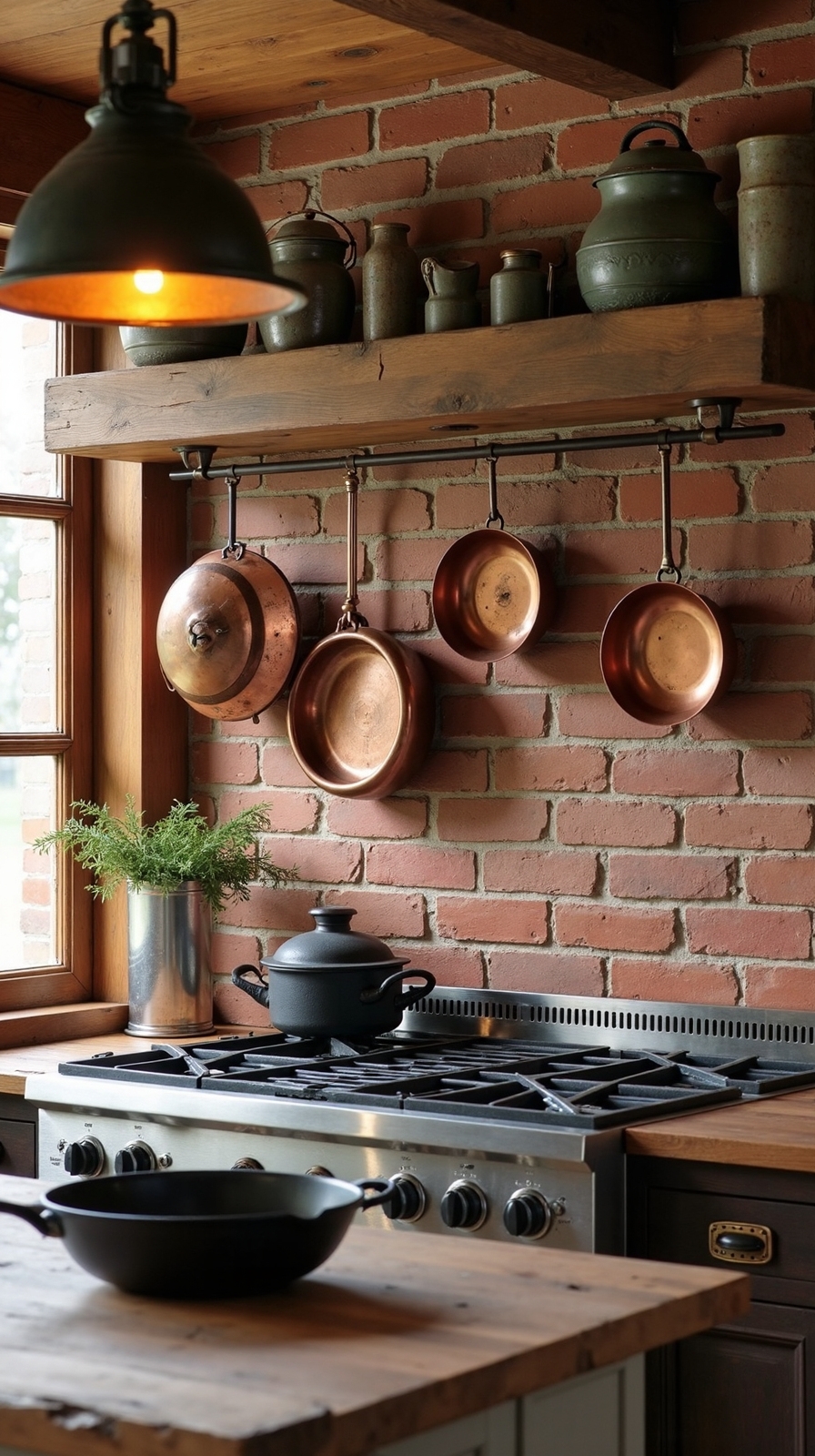 rustic industrial kitchen warmth authenticity