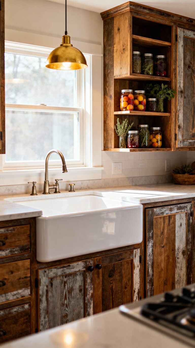rustic kitchen looks expensive inexpensively
