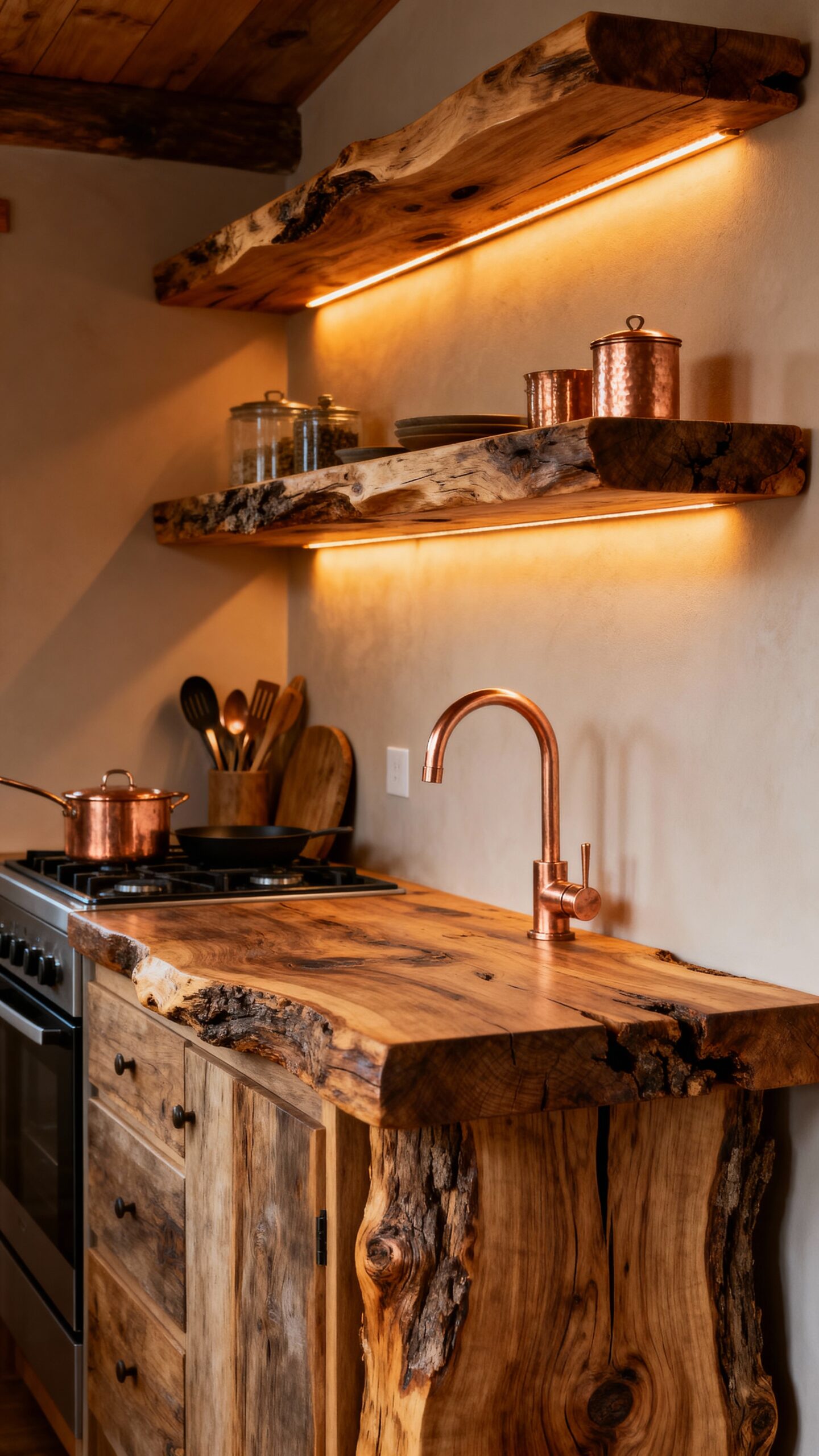 rustic natural storage warmth