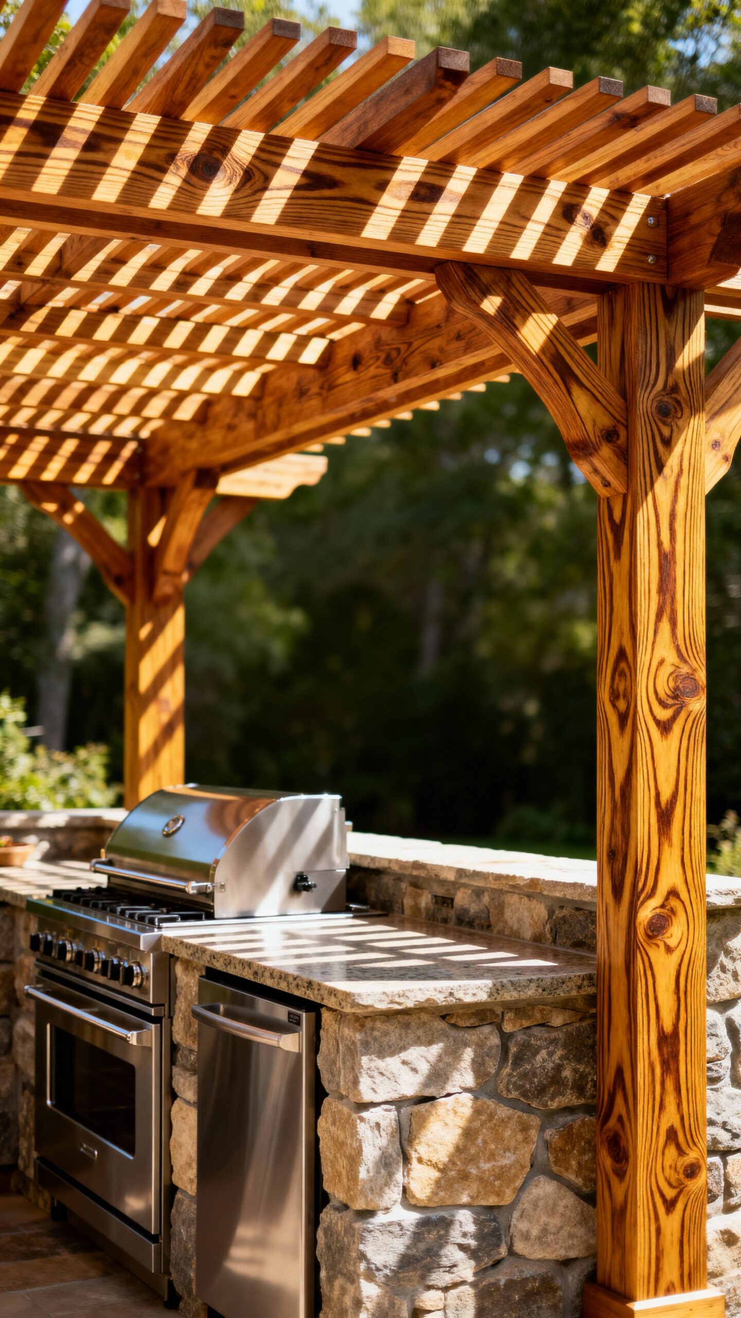 rustic natural weather resistant garden integrating