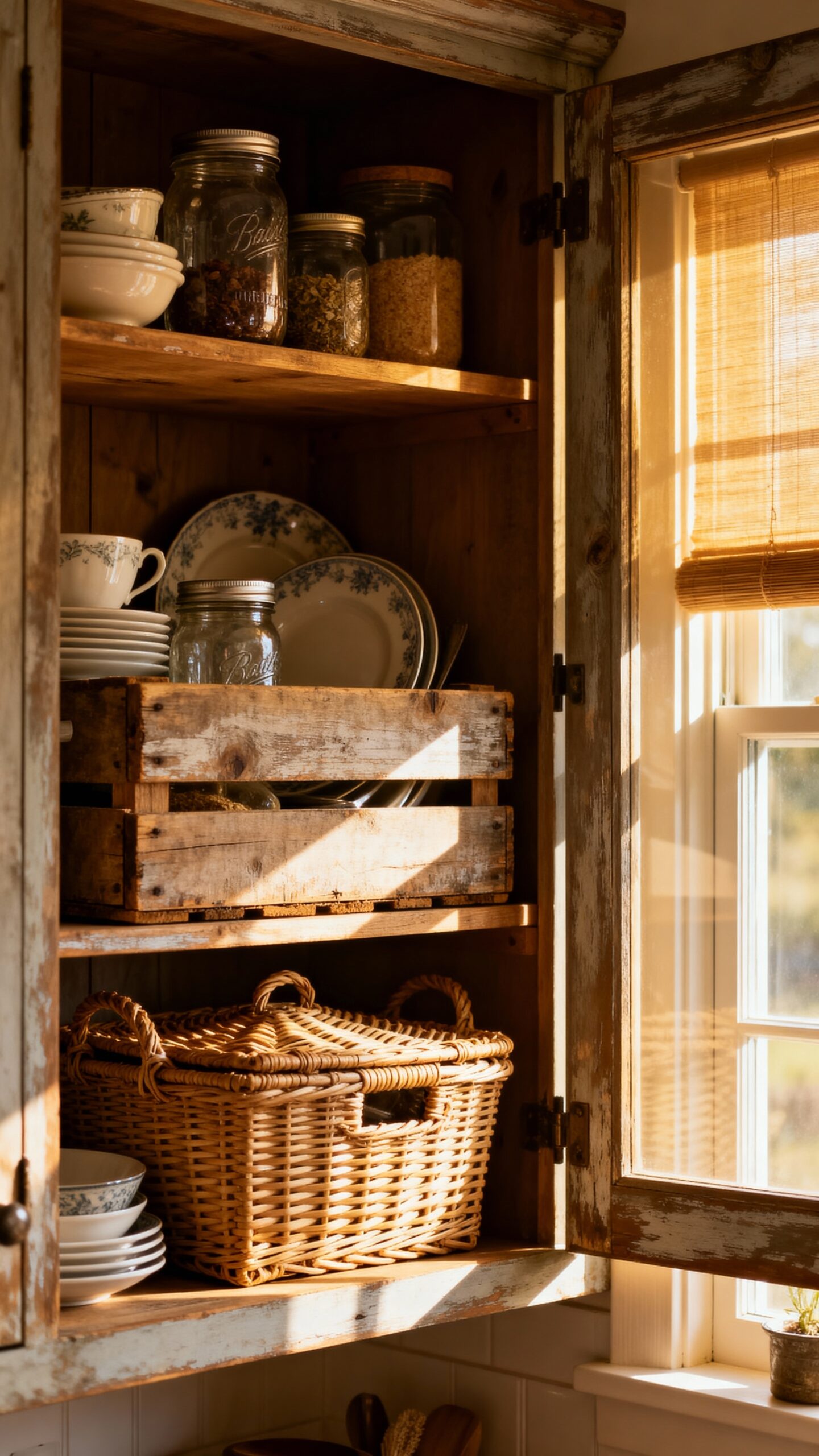 rustic storage with farmhouse charm