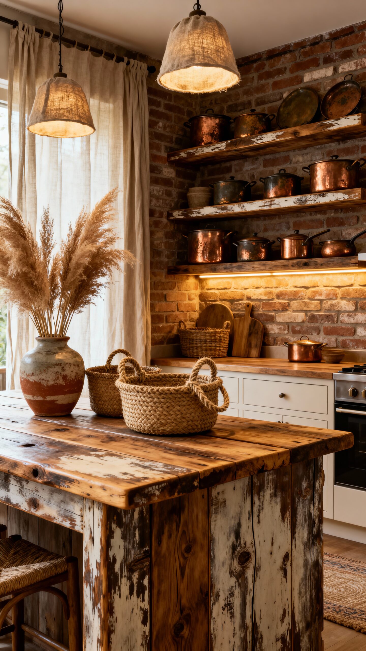 rustic sustainable authentic nature inspired kitchen