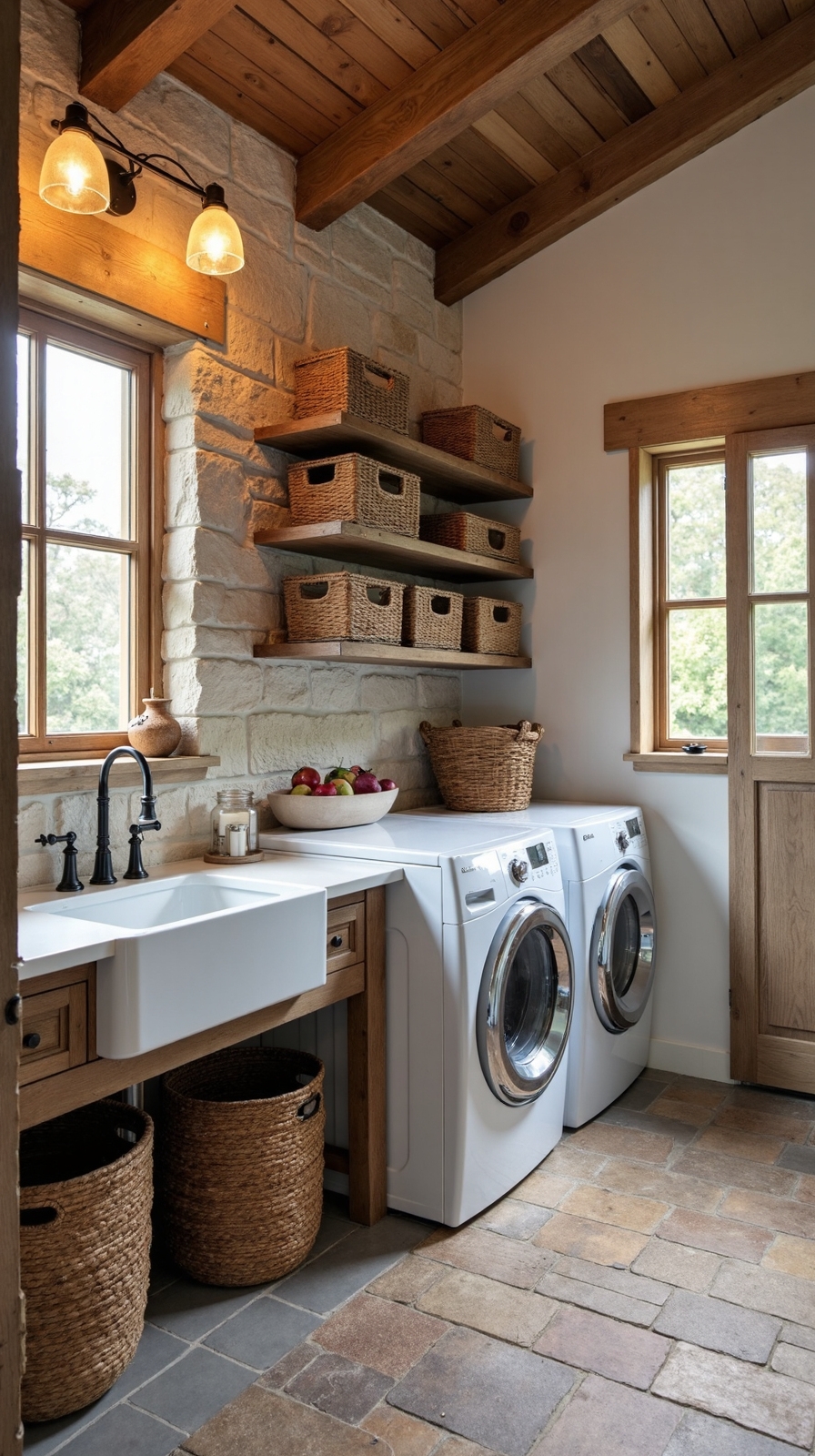 rustic warm textural coordinating