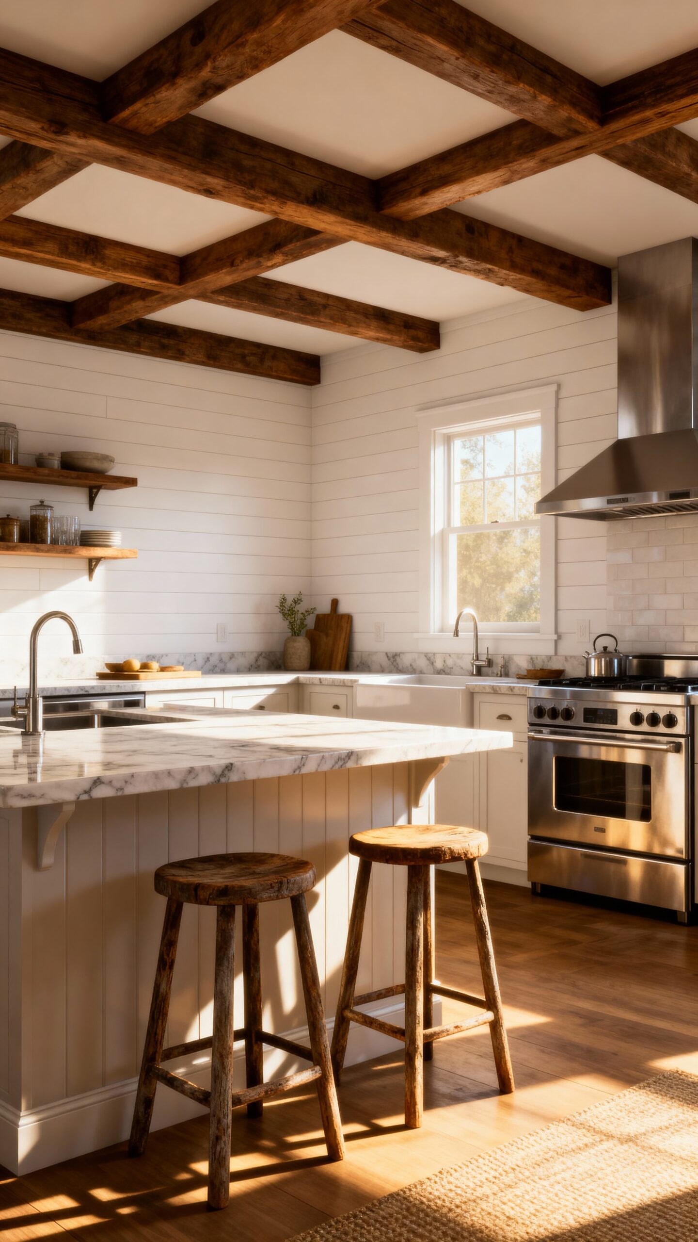 rustic warmth contemporary charm open layout