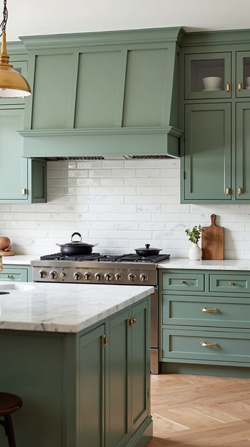11 Kitchen Backsplash Ideas for Sage Green Cabinets