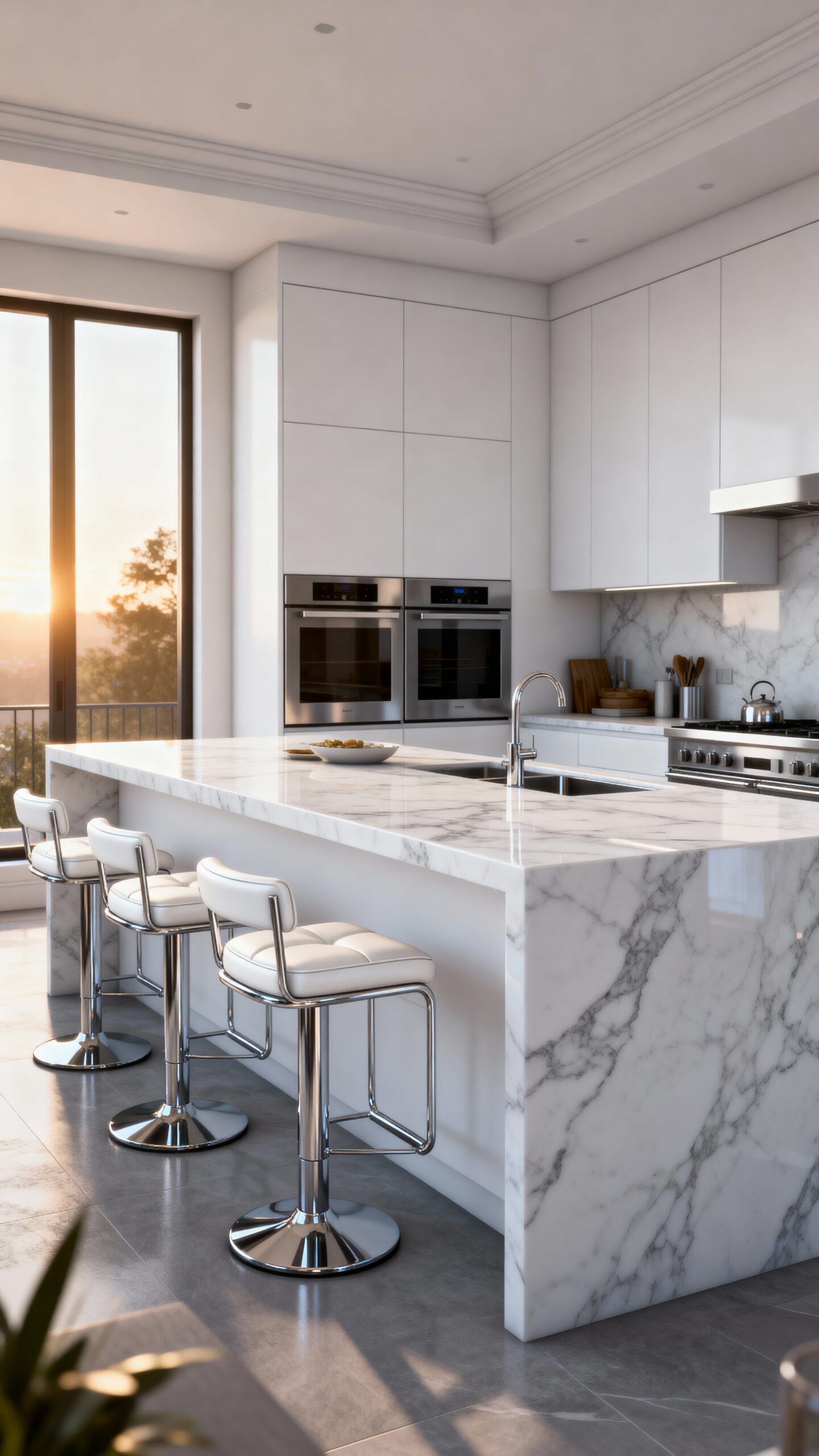 seamless entertaining open concept kitchen