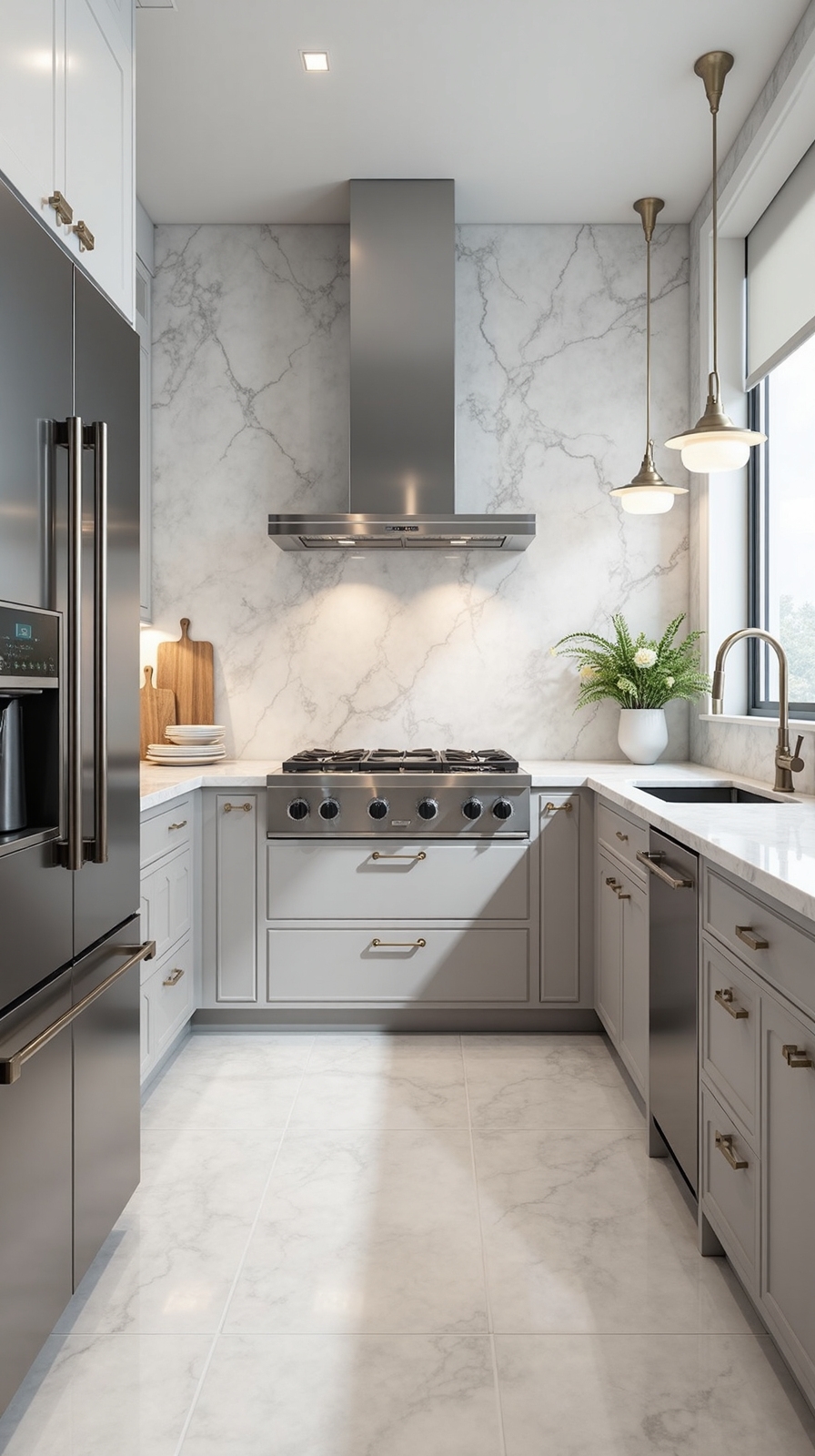 seamless luxurious minimalist kitchen design