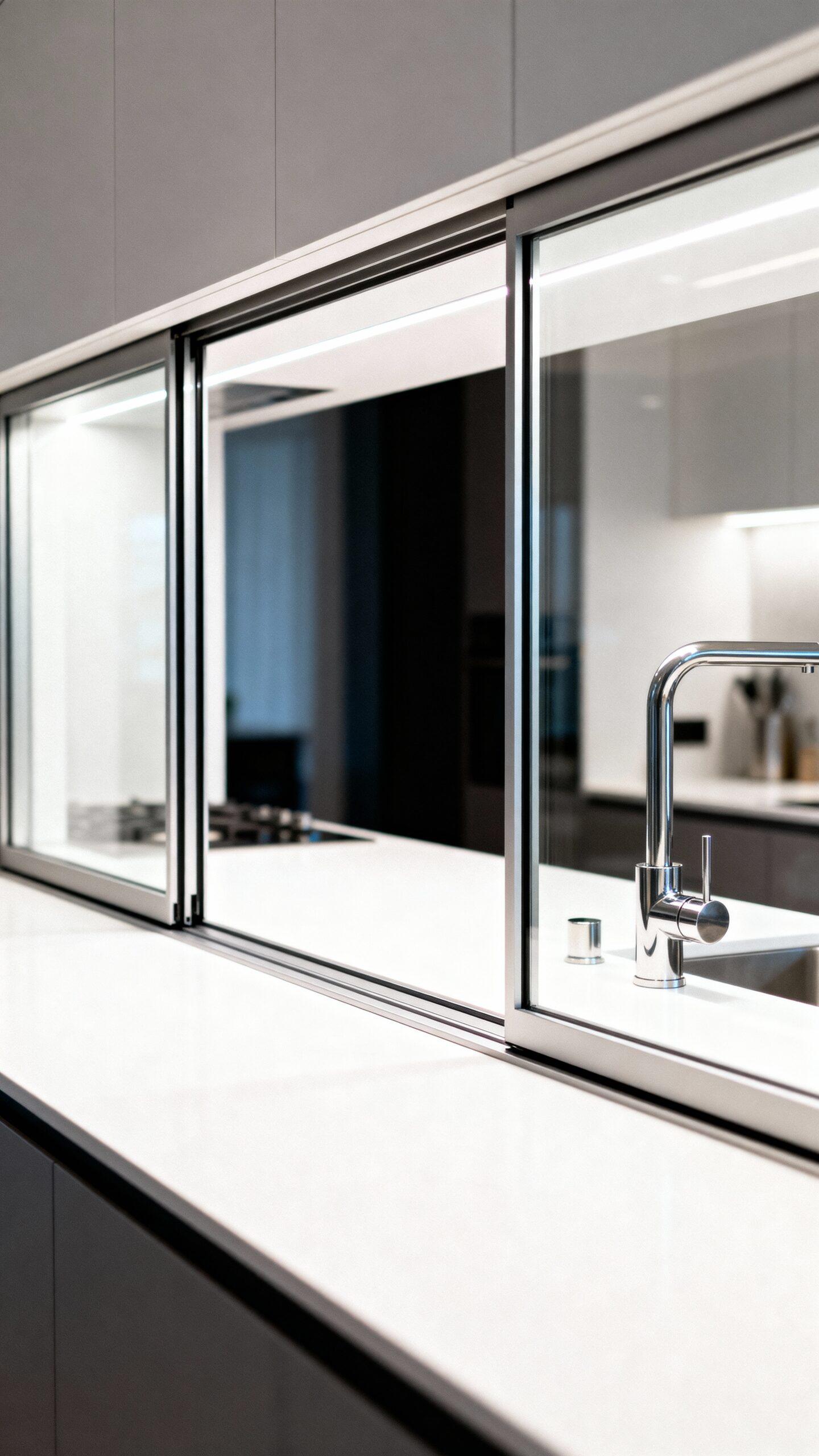 seamless minimalist functional open concept kitchen