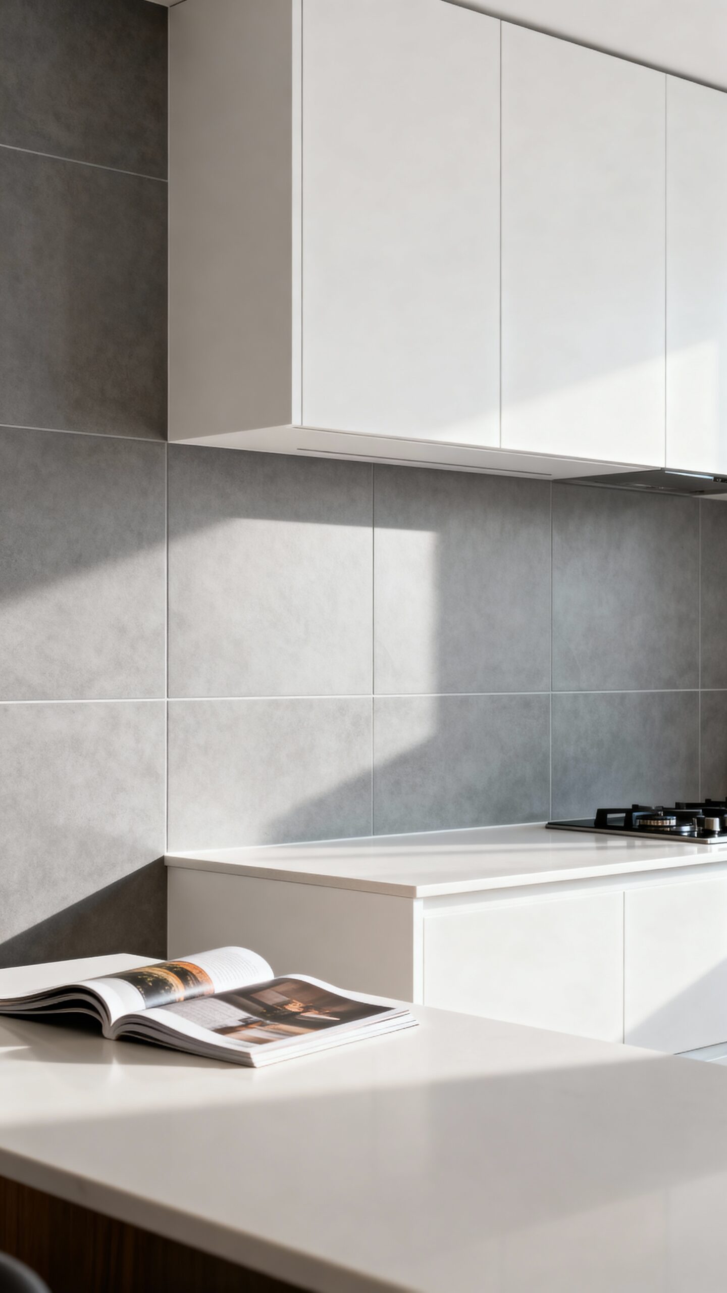 seamless modern minimalist porcelain tile design