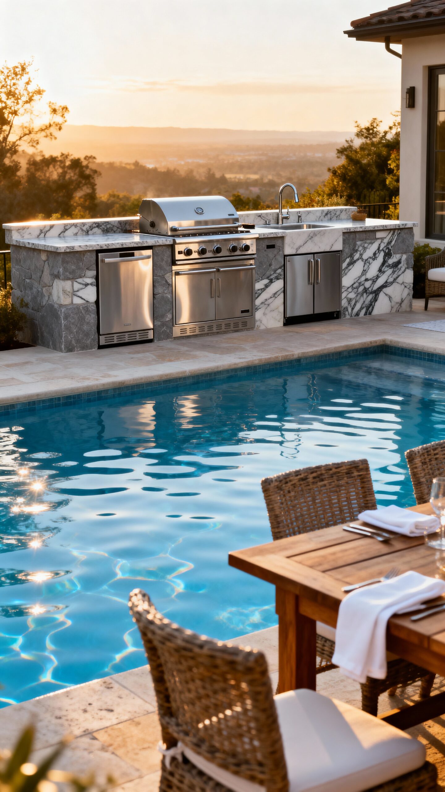 seamless poolside entertainment and dining