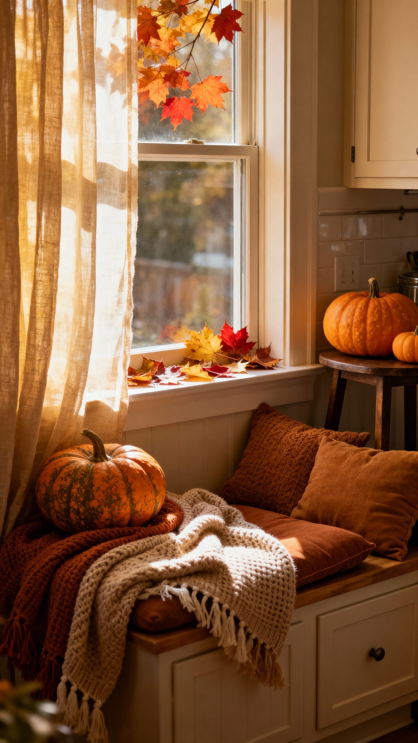 seasonal enchanting personalized relaxing kitchen nook