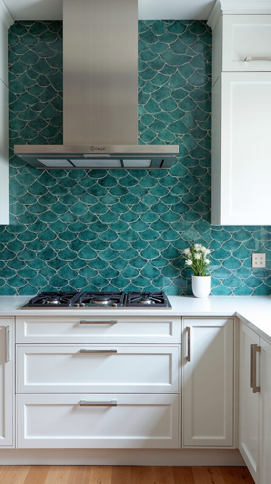 serene oceanic kitchen backsplash charm