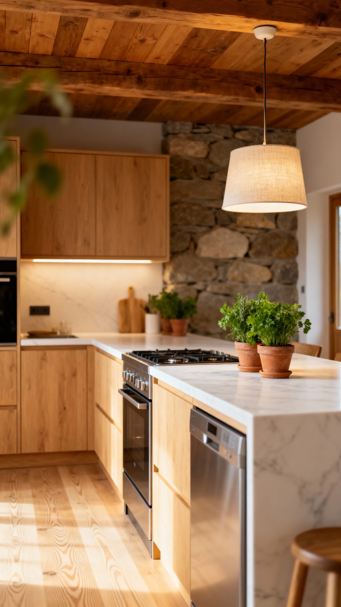 serene scandinavian kitchen blend