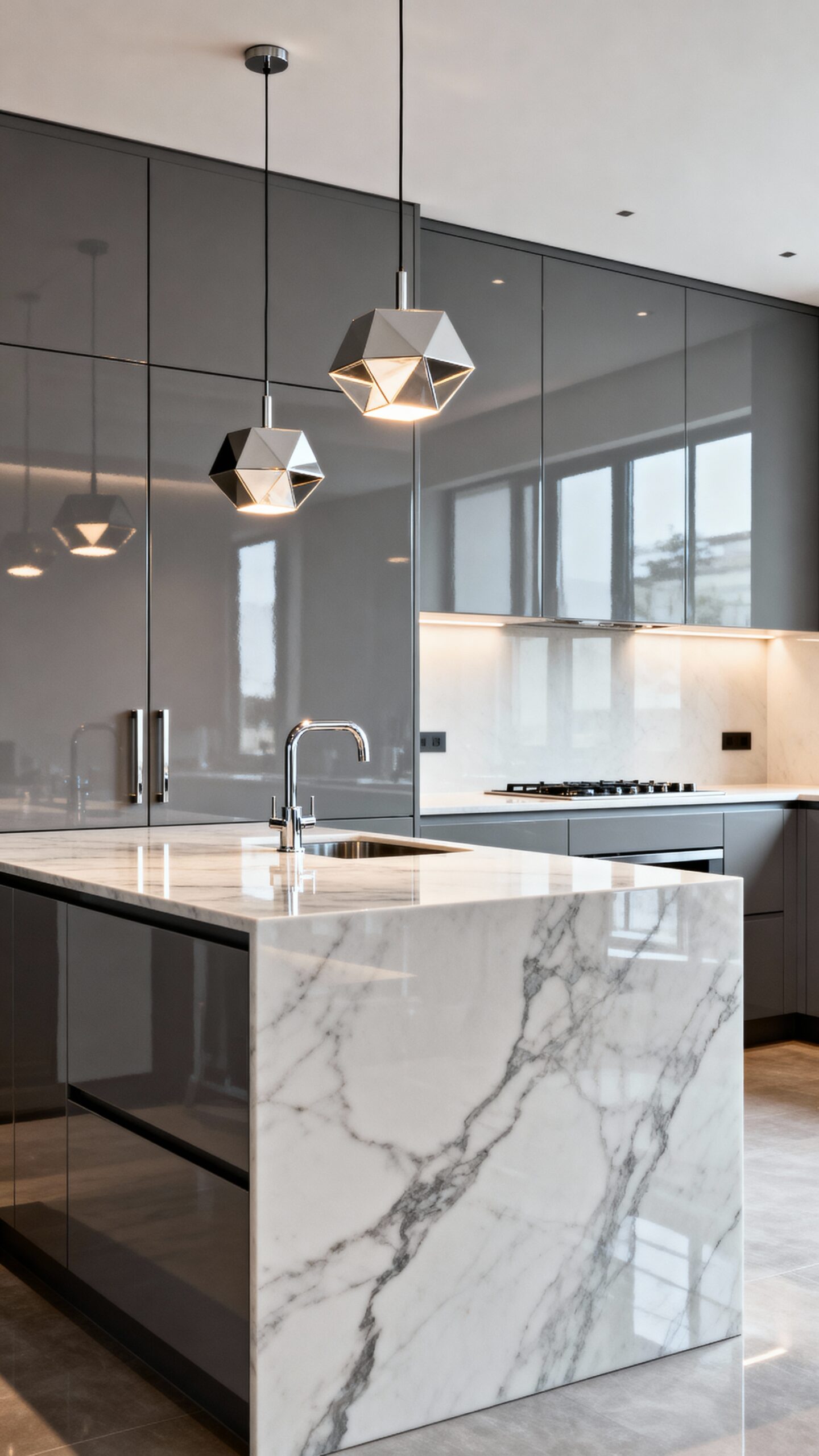 sleek sophisticated bright contemporary