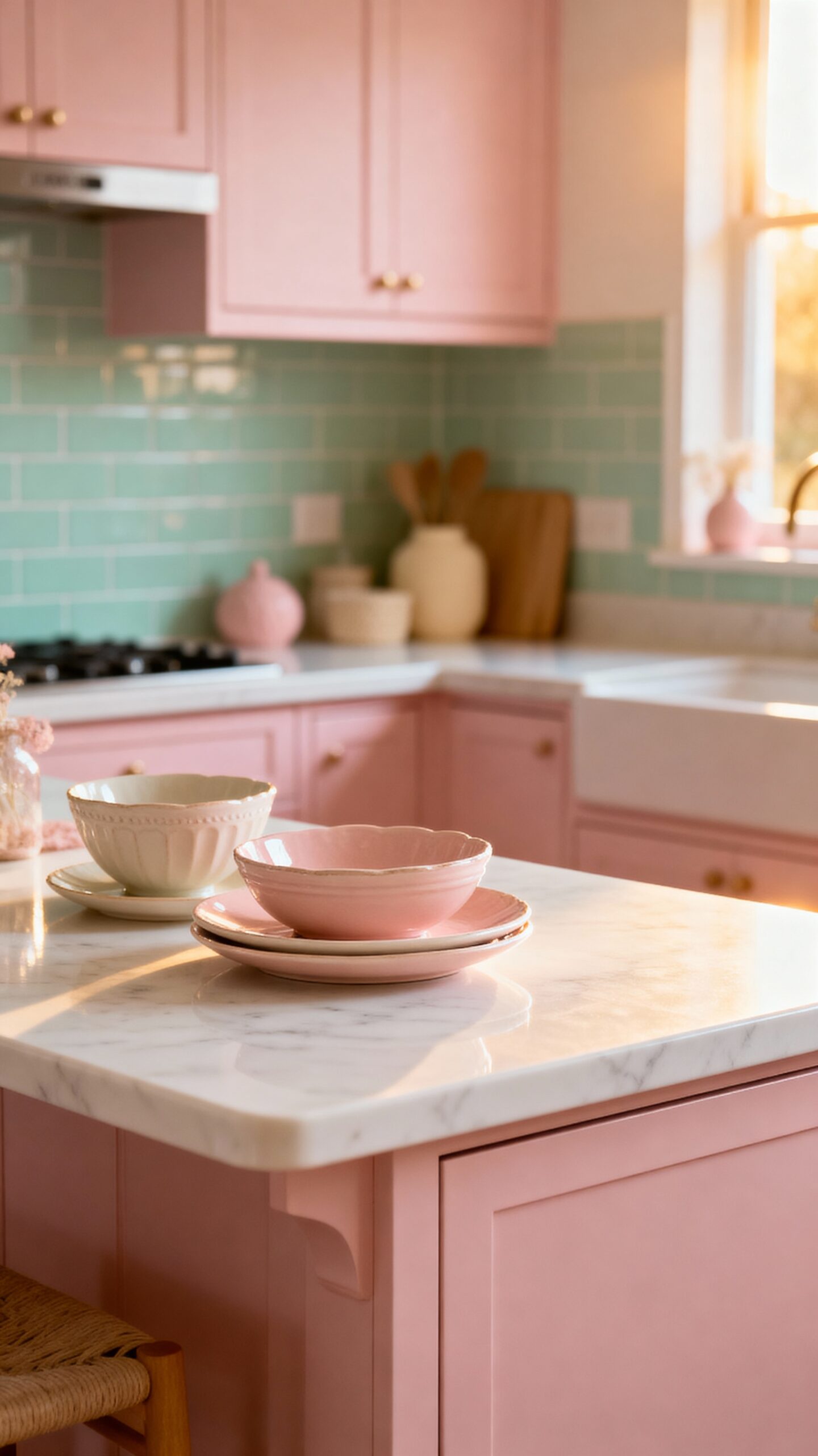 soft pastel dreamy kitchen aesthetic