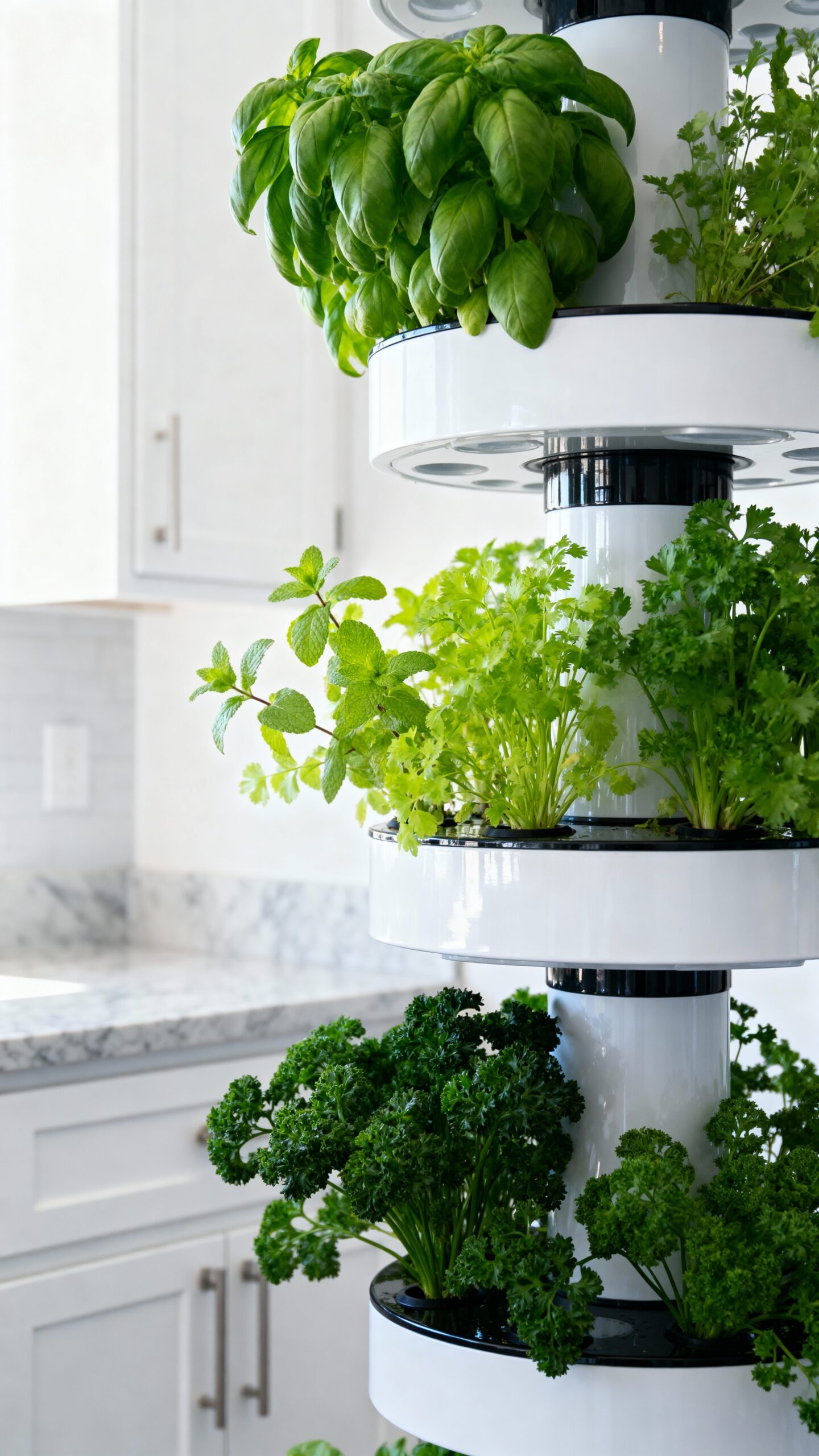 soil free vertical hydroponic year round growing