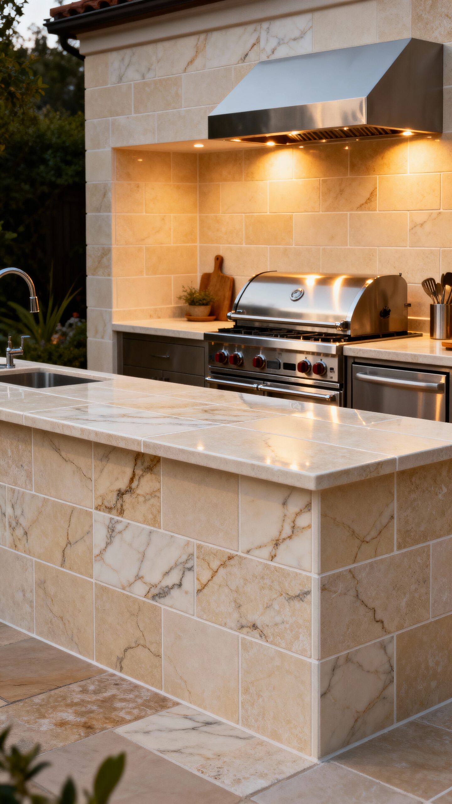 sophisticated durable neutral toned limestone tiles