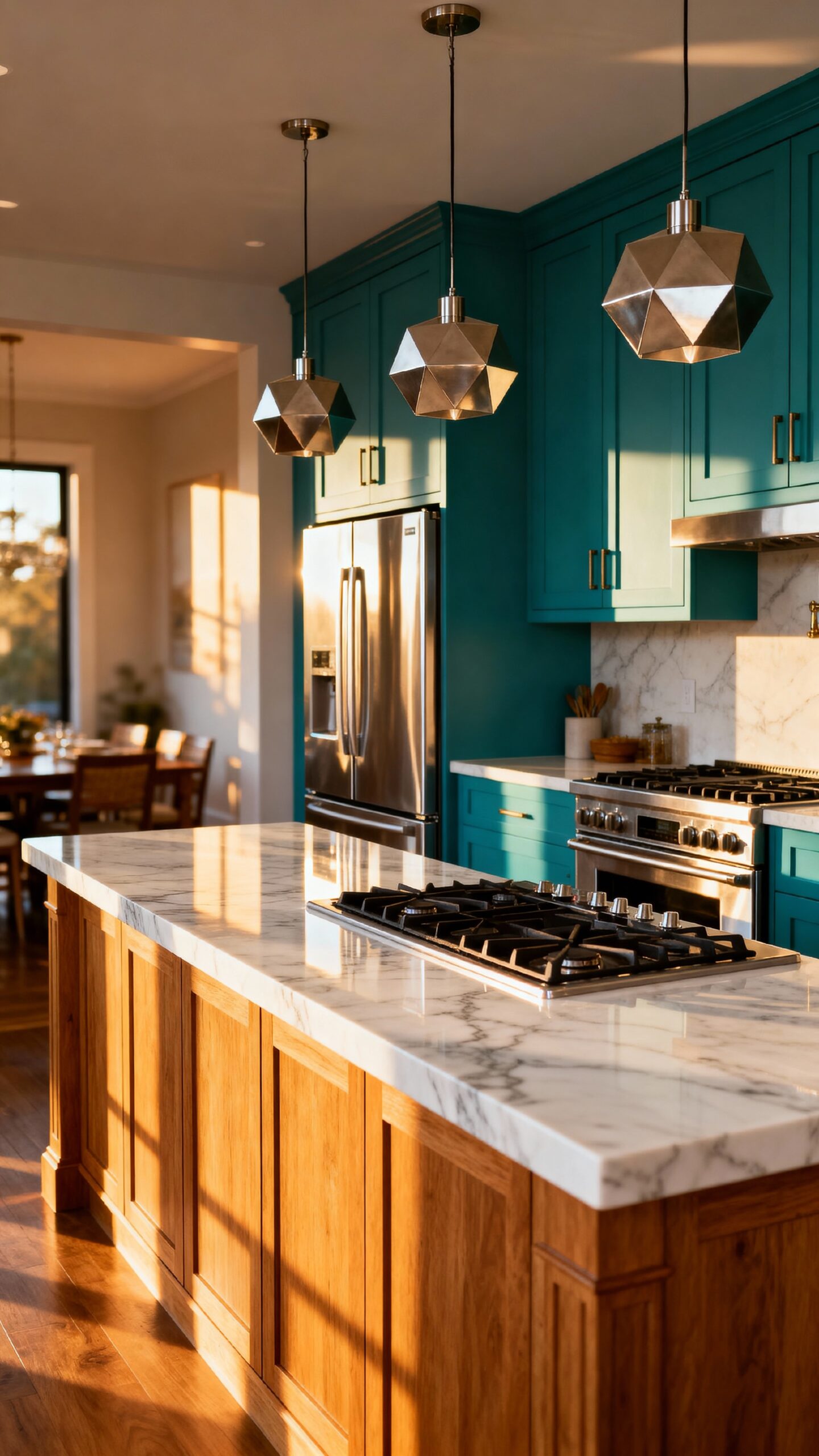 sophisticated minimal contemporary kitchen fusion