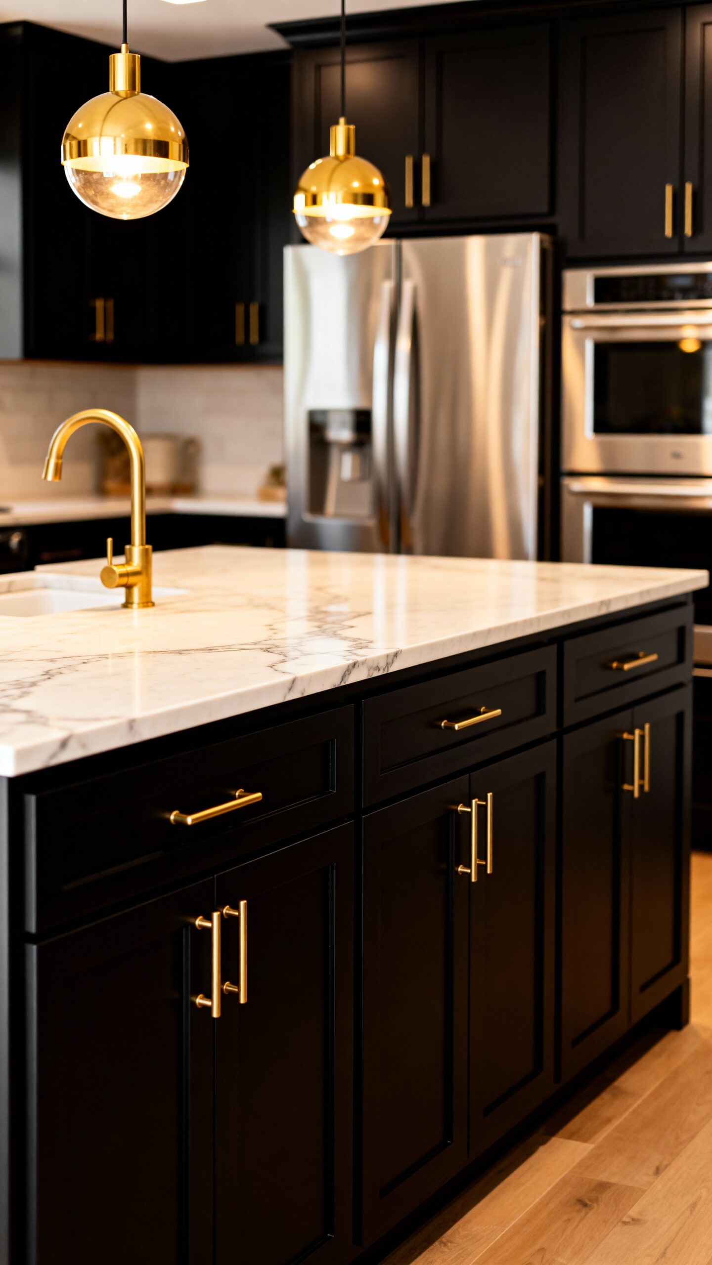 sophisticated modern warmth contrasting design