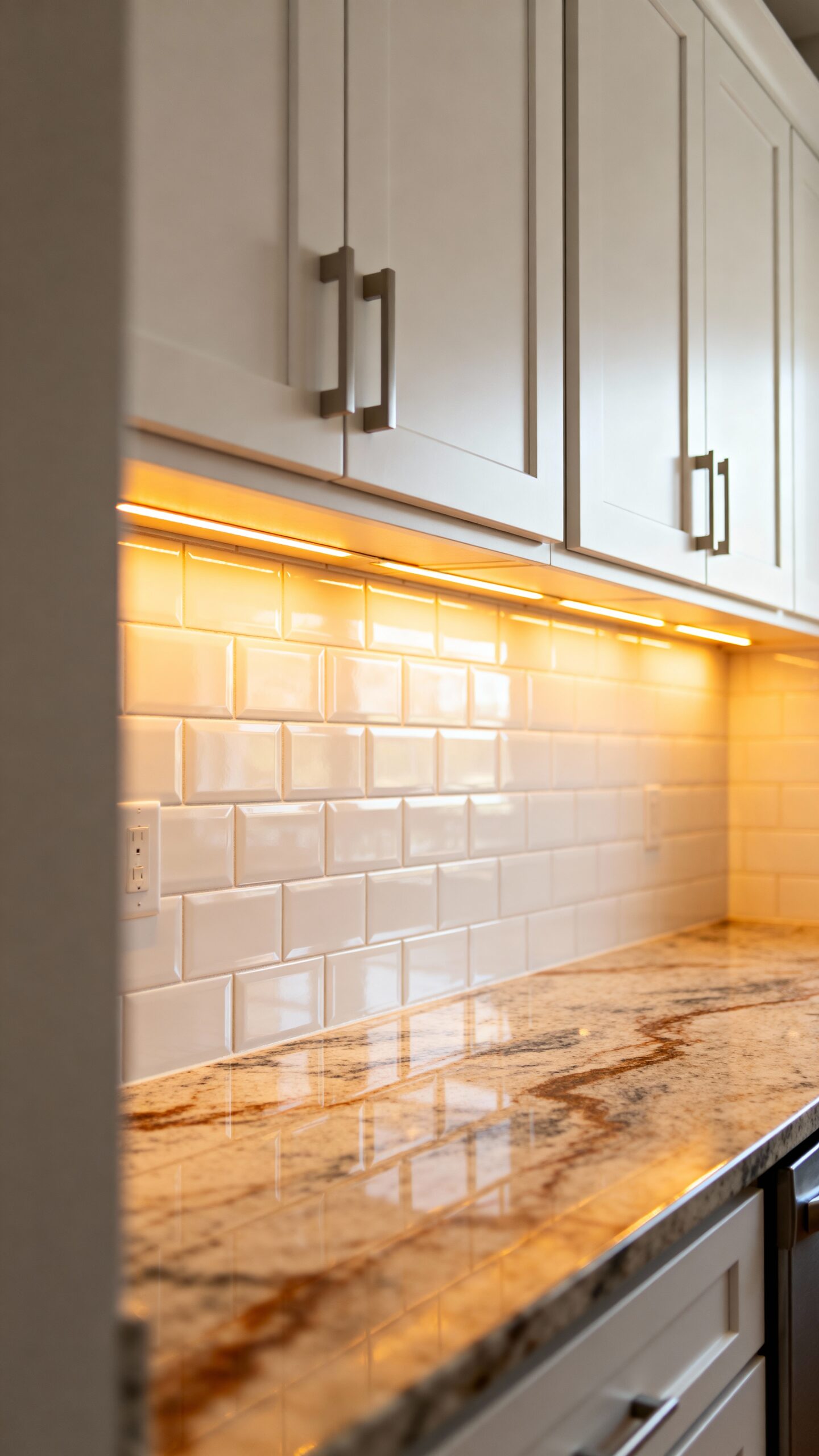 sophisticated task illumination for kitchen spaces