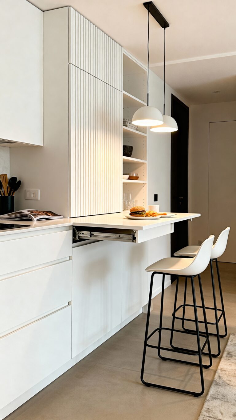 space saving breakfast bar