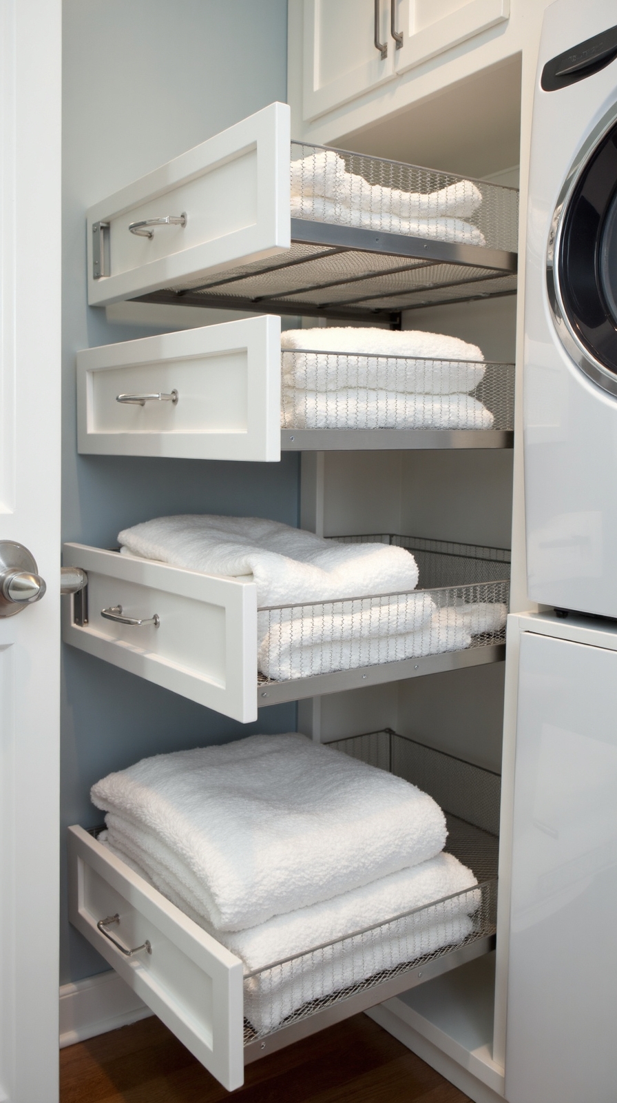 space saving concealed accessible drying