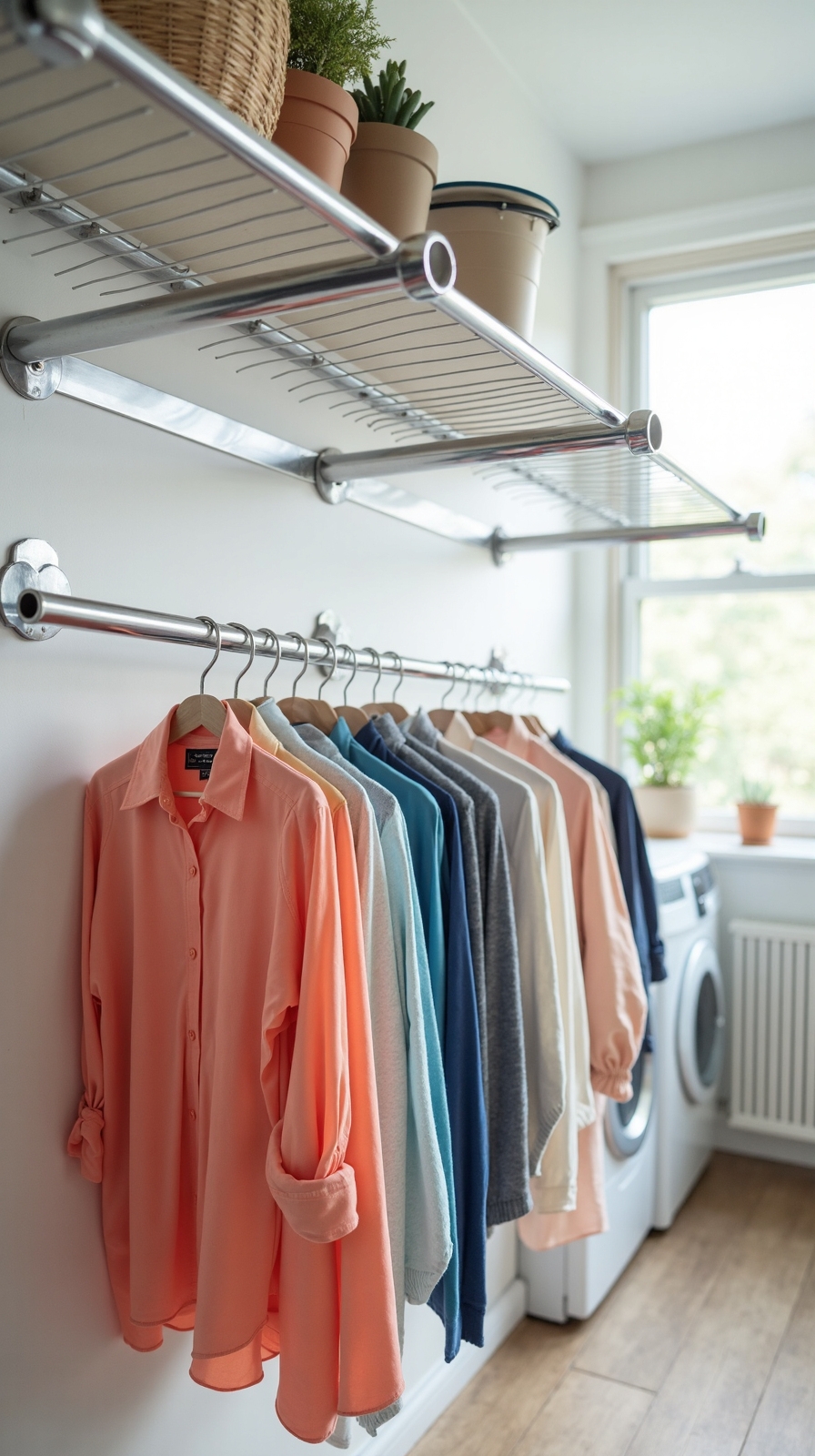 space saving folding drying bars