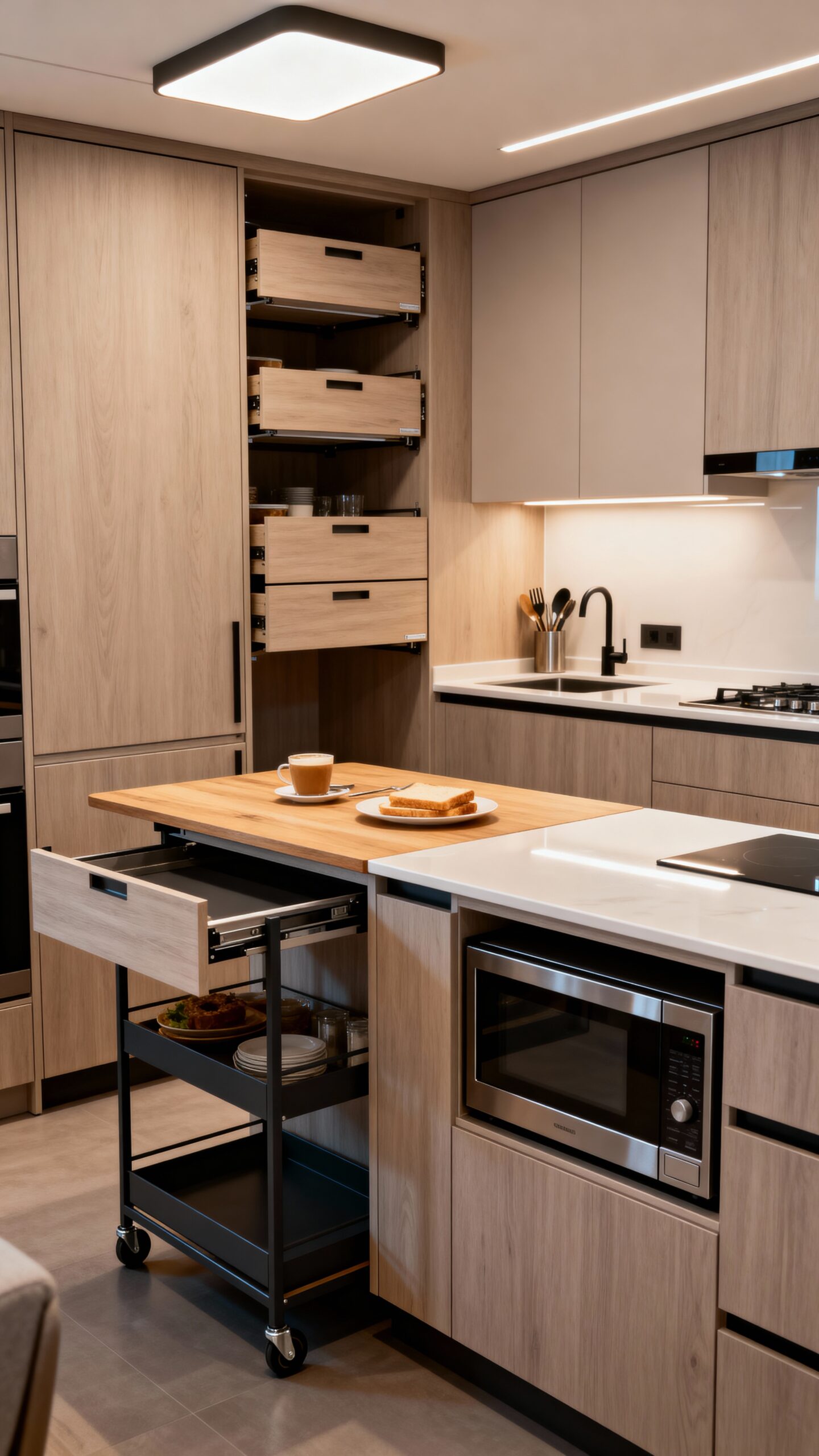 space saving multifunctional kitchen solutions