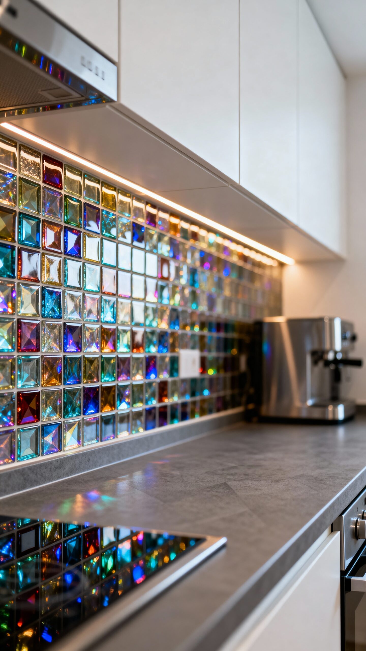 sparkling reflective iridescent luminous