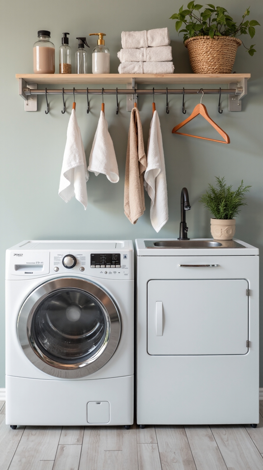 strategic wall mounted laundry organization solutions