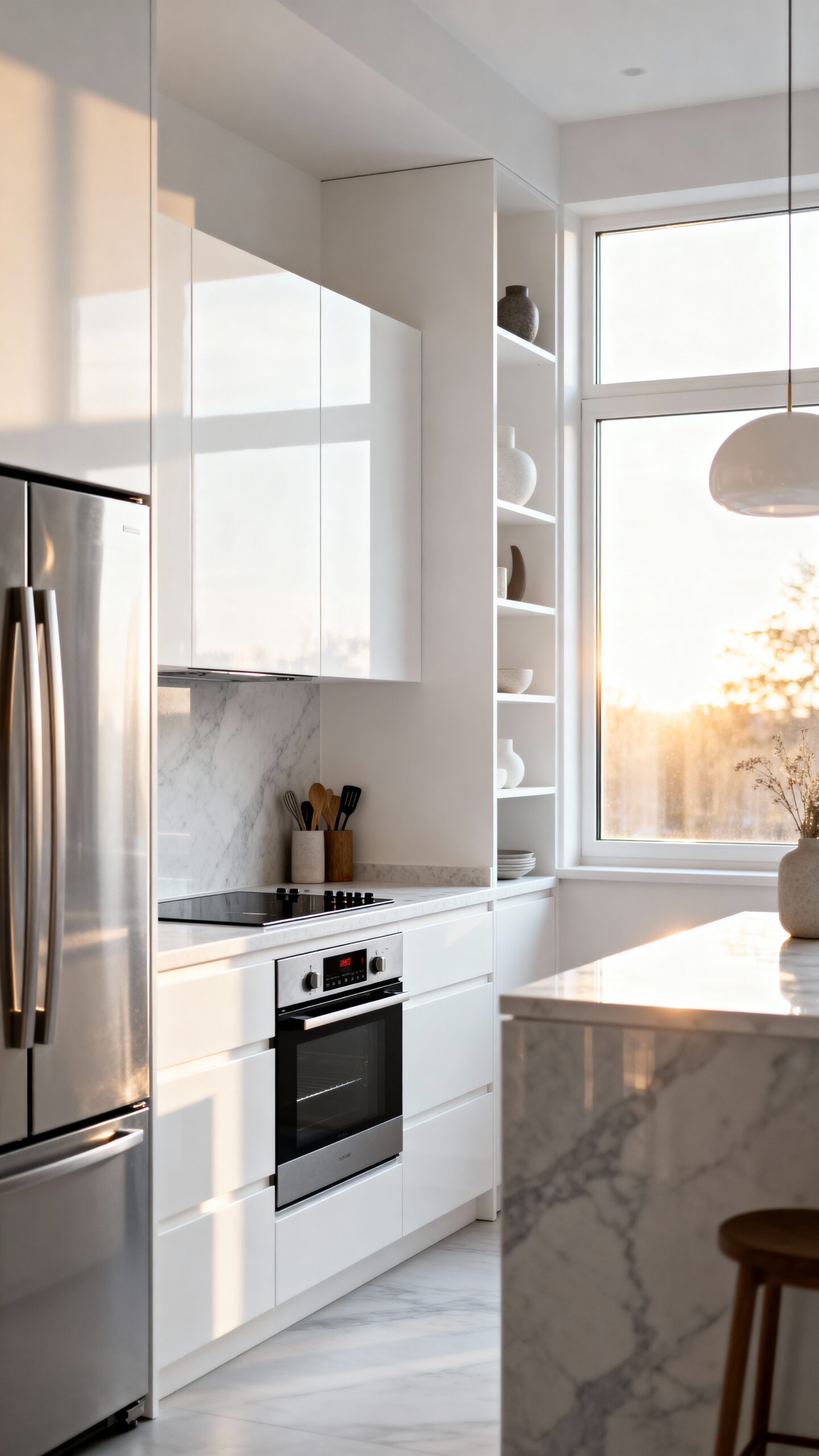 streamlined compact white energy efficient appliances