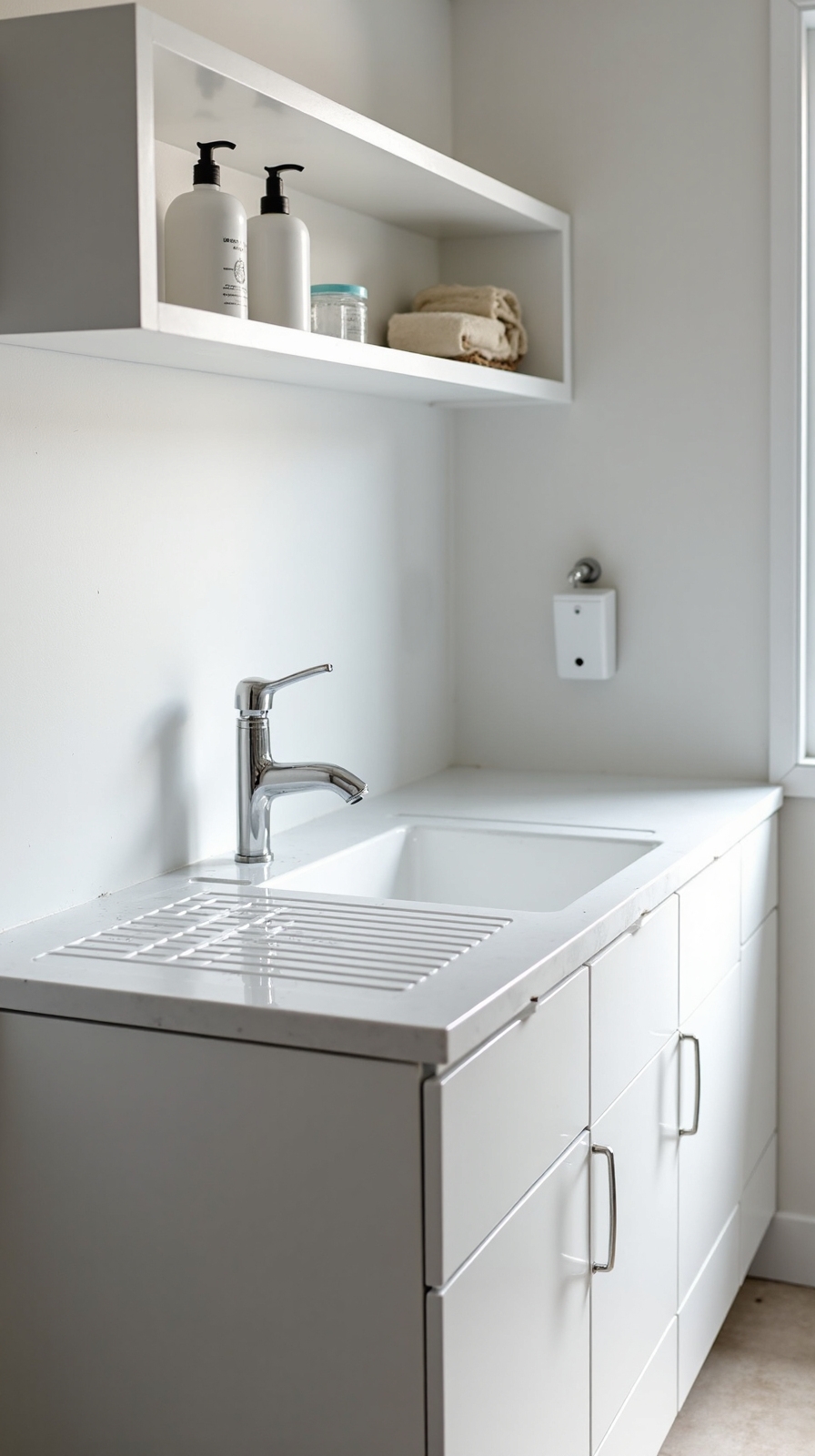 streamlined laundry sink workspace efficiency