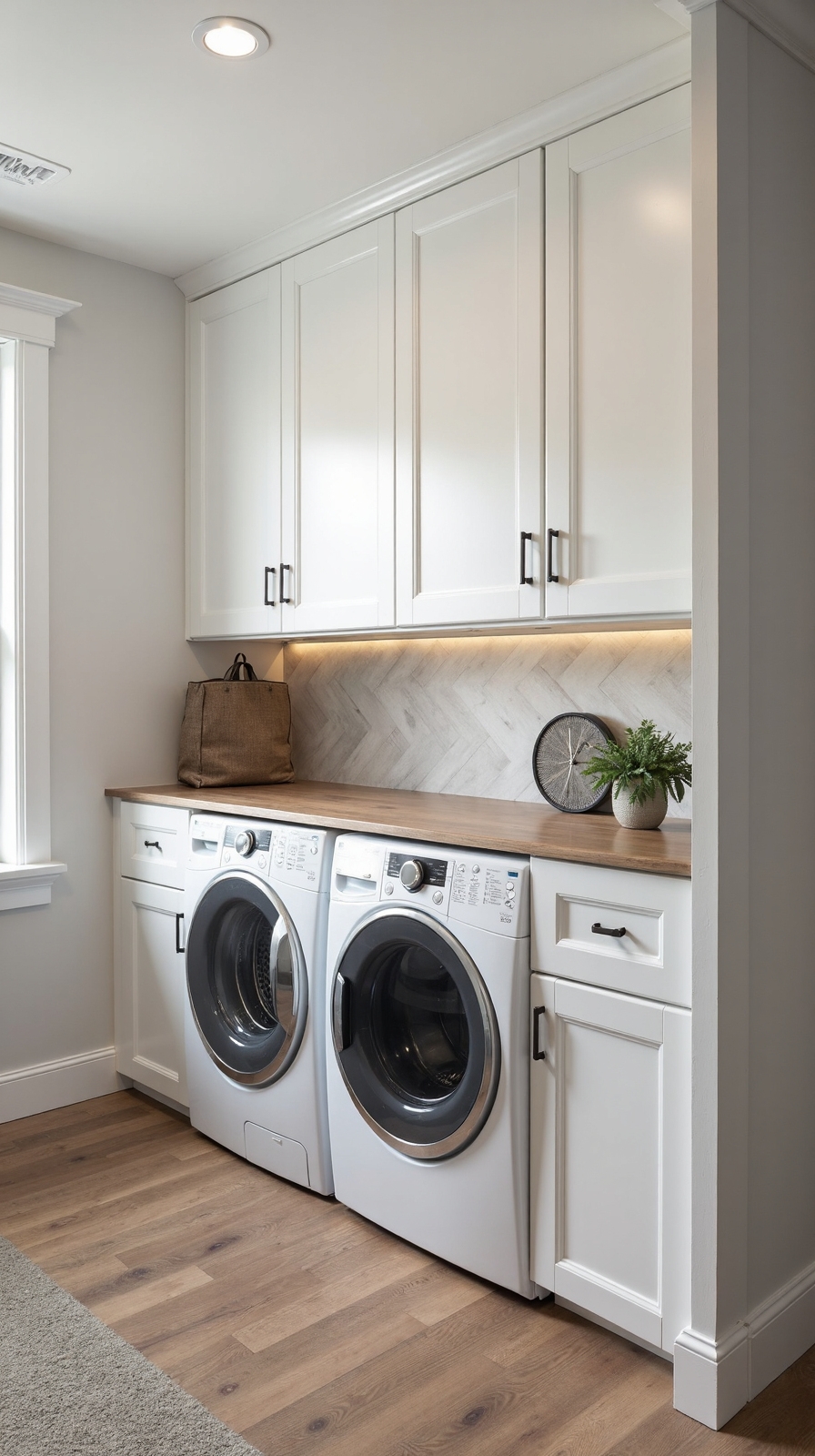 streamlined organized space efficient customizable laundry solutions