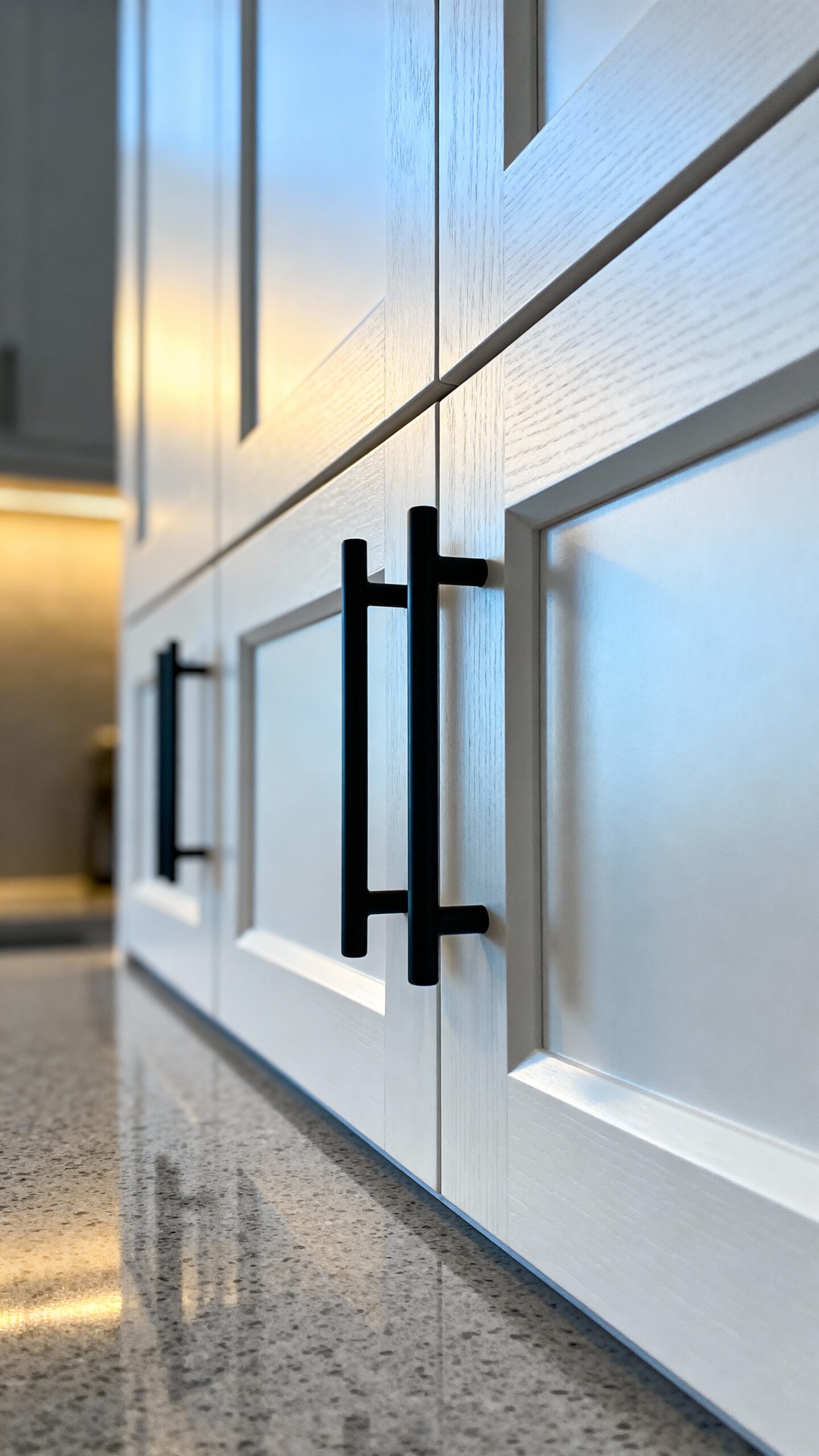 striking matte black kitchen hardware