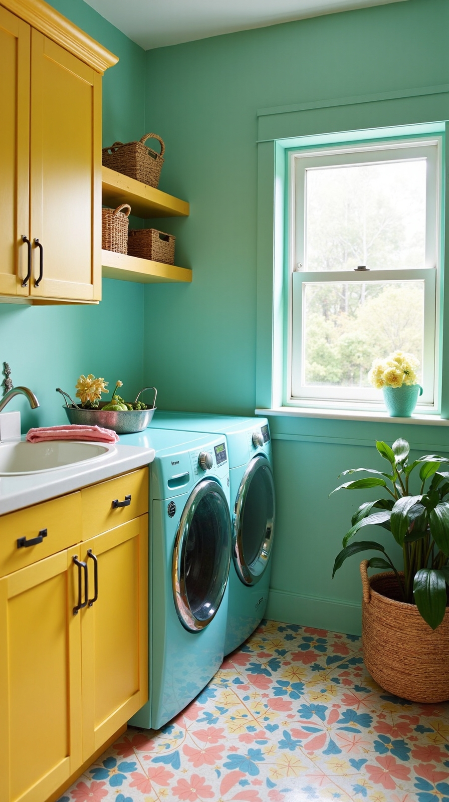 stylish colorful customizable laundry appliances