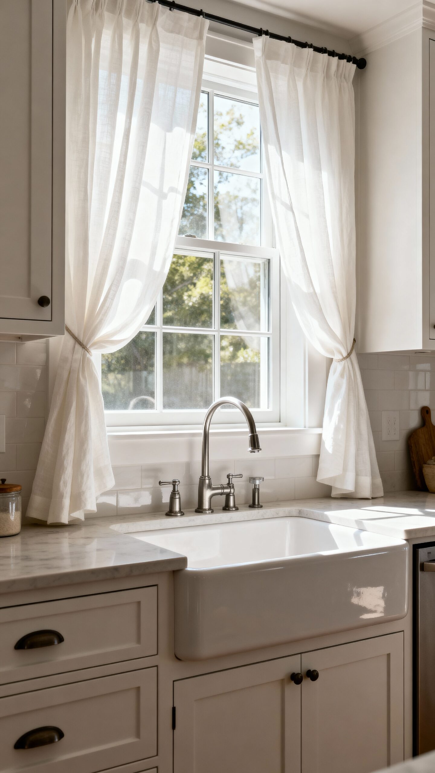 stylish kitchen window curtain inspiration