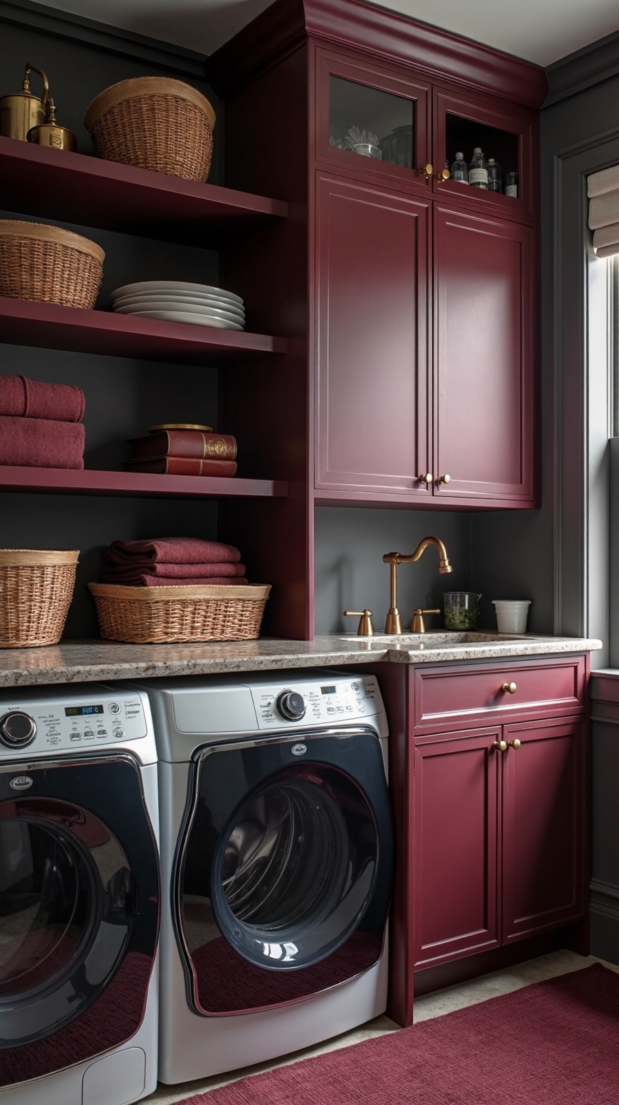 sumptuous sophisticated laundry room retreat