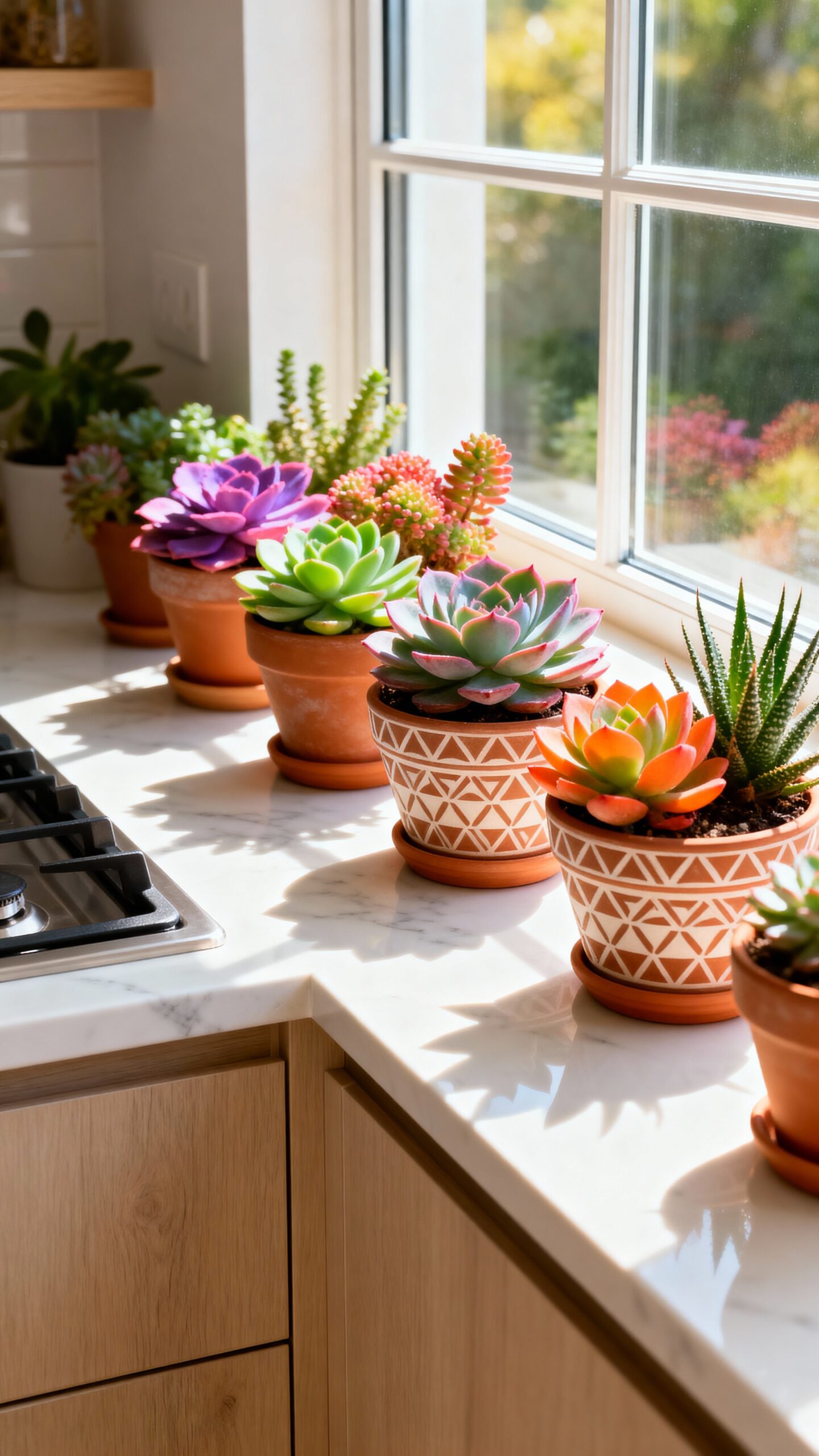 sunny succulents for south facing kitchens