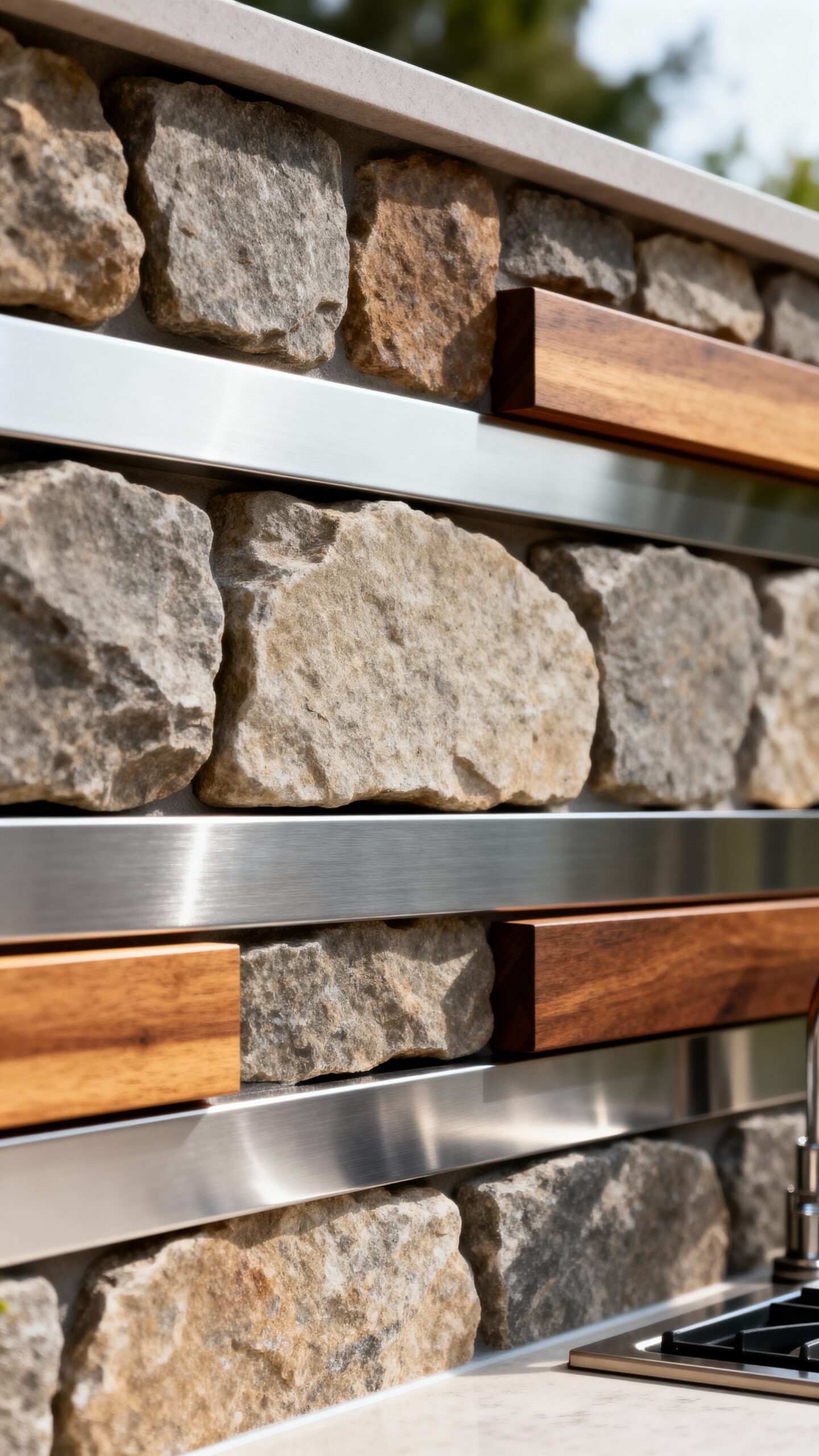 textural layers material juxtaposition dimensional interest personalized outdoor space