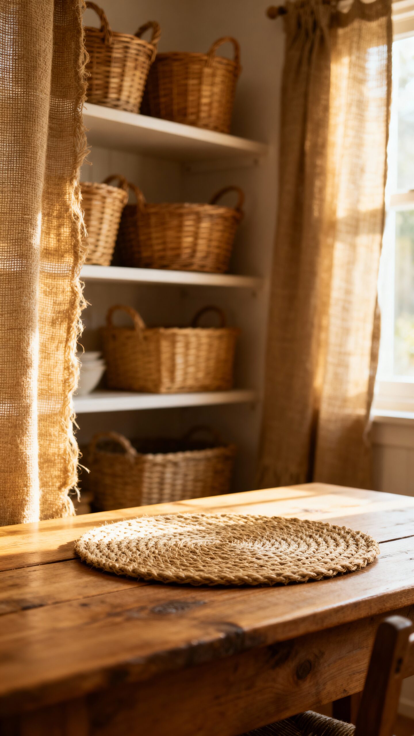 textured organic kitchen accents