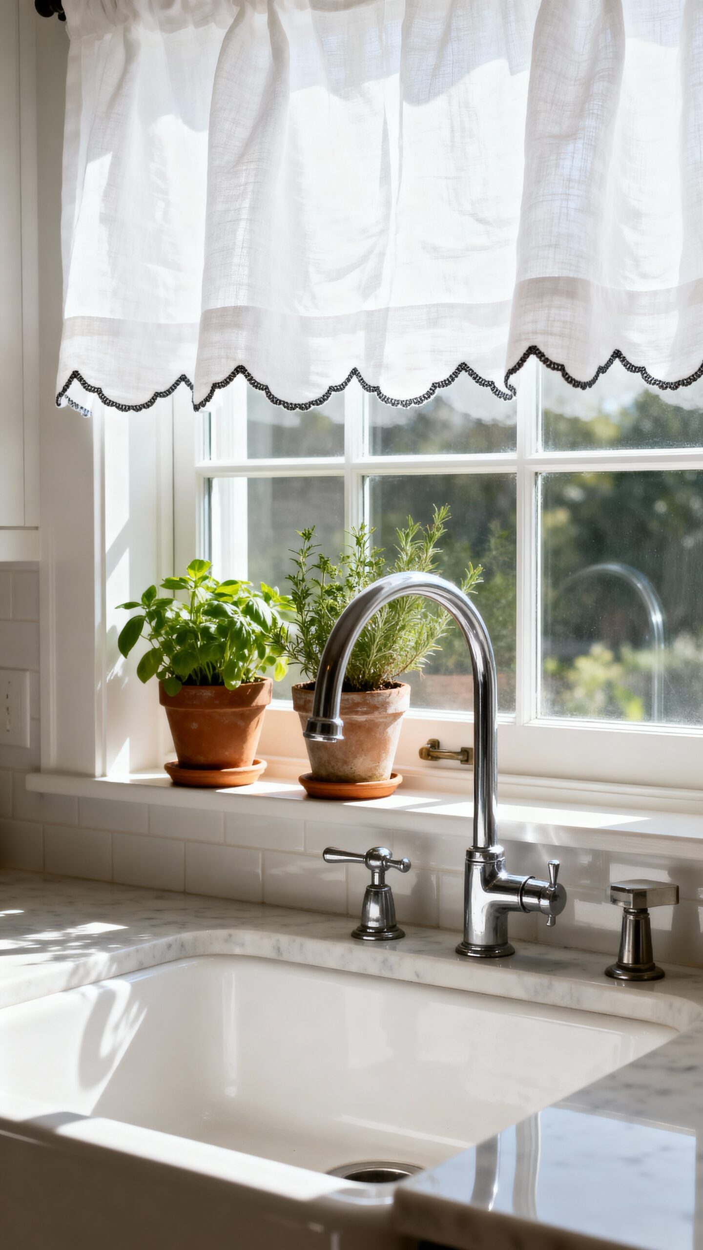 timeless charming functional kitchen window treatments