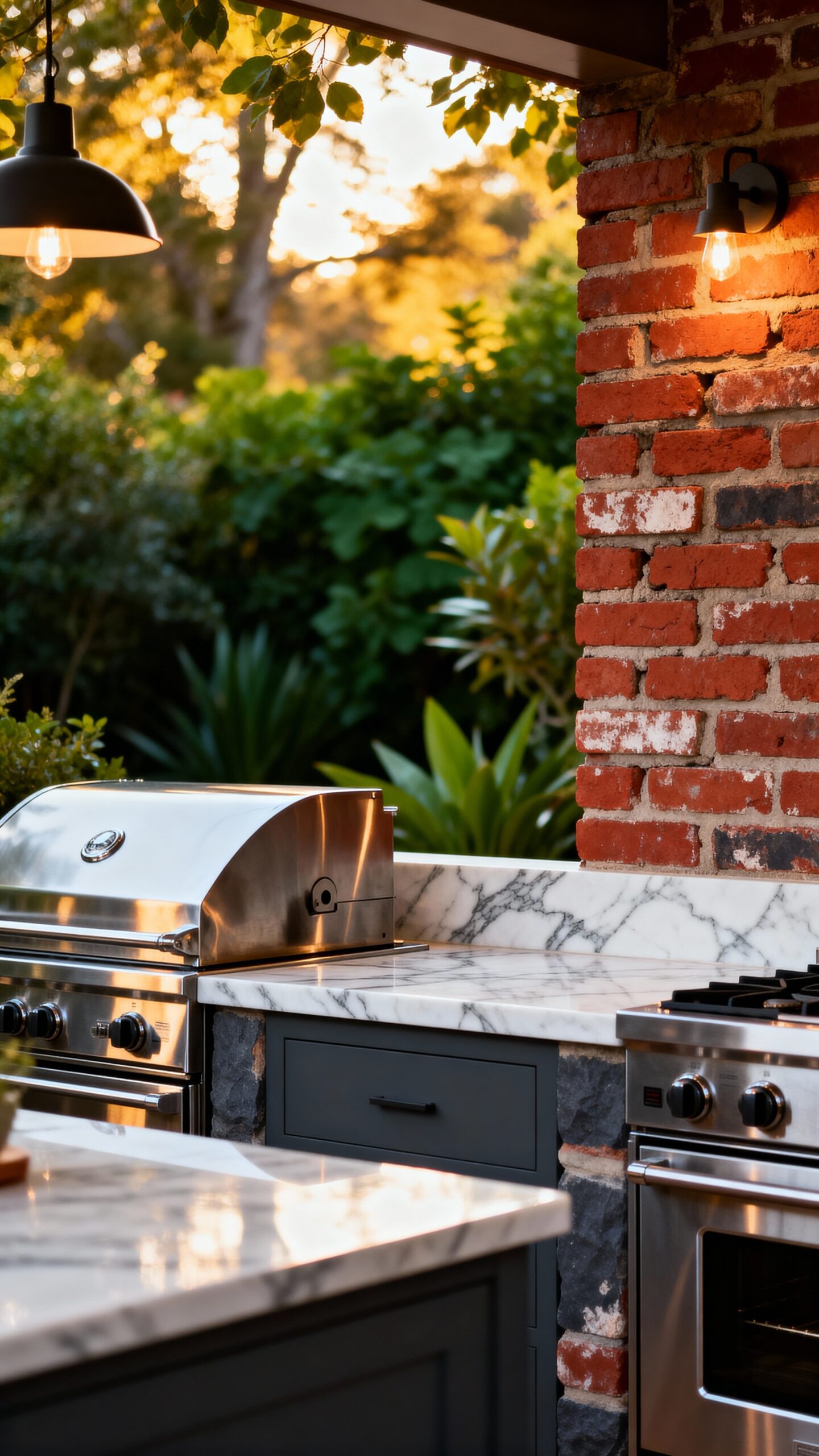 timeless durable versatile outdoor kitchen brick