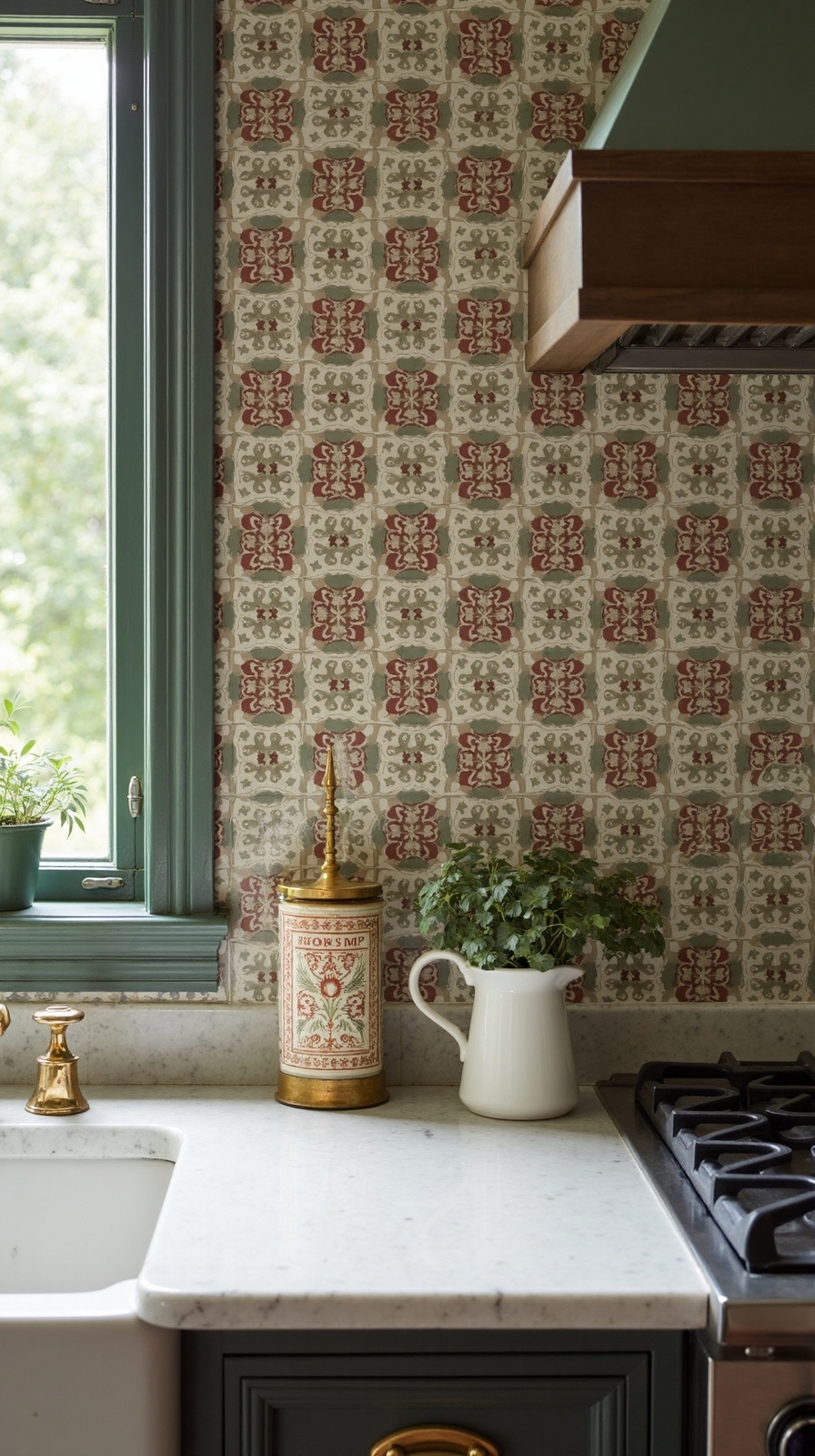timeless historical elegance in kitchen backsplash