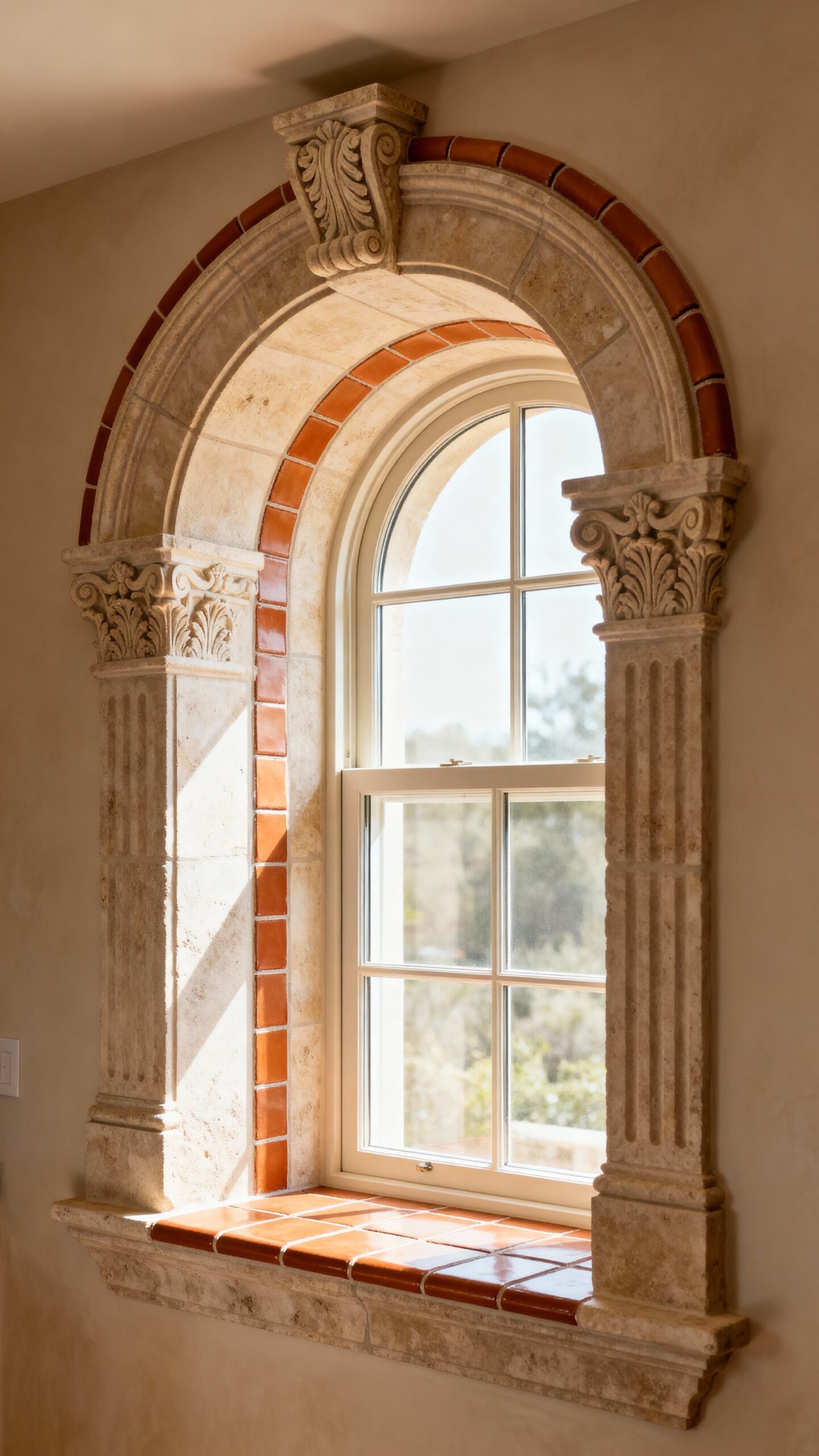 timeless mediterranean architectural window accents