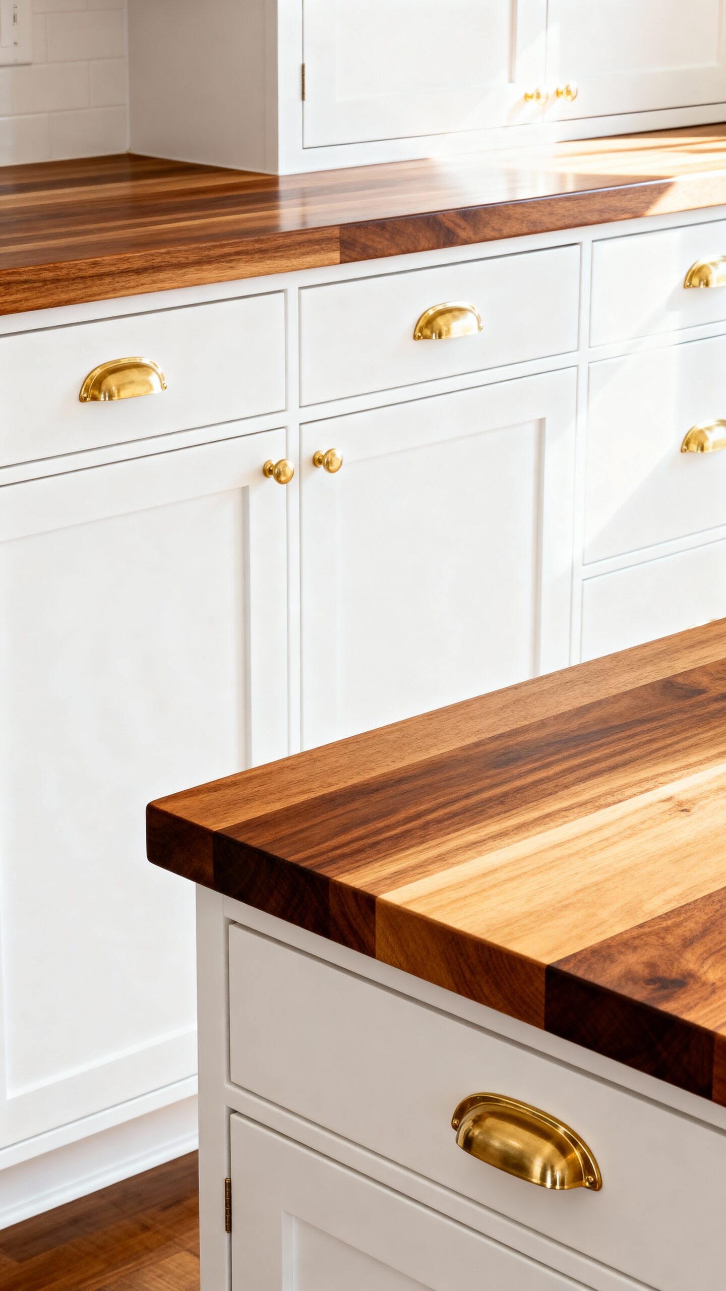 timeless natural wood kitchen accents