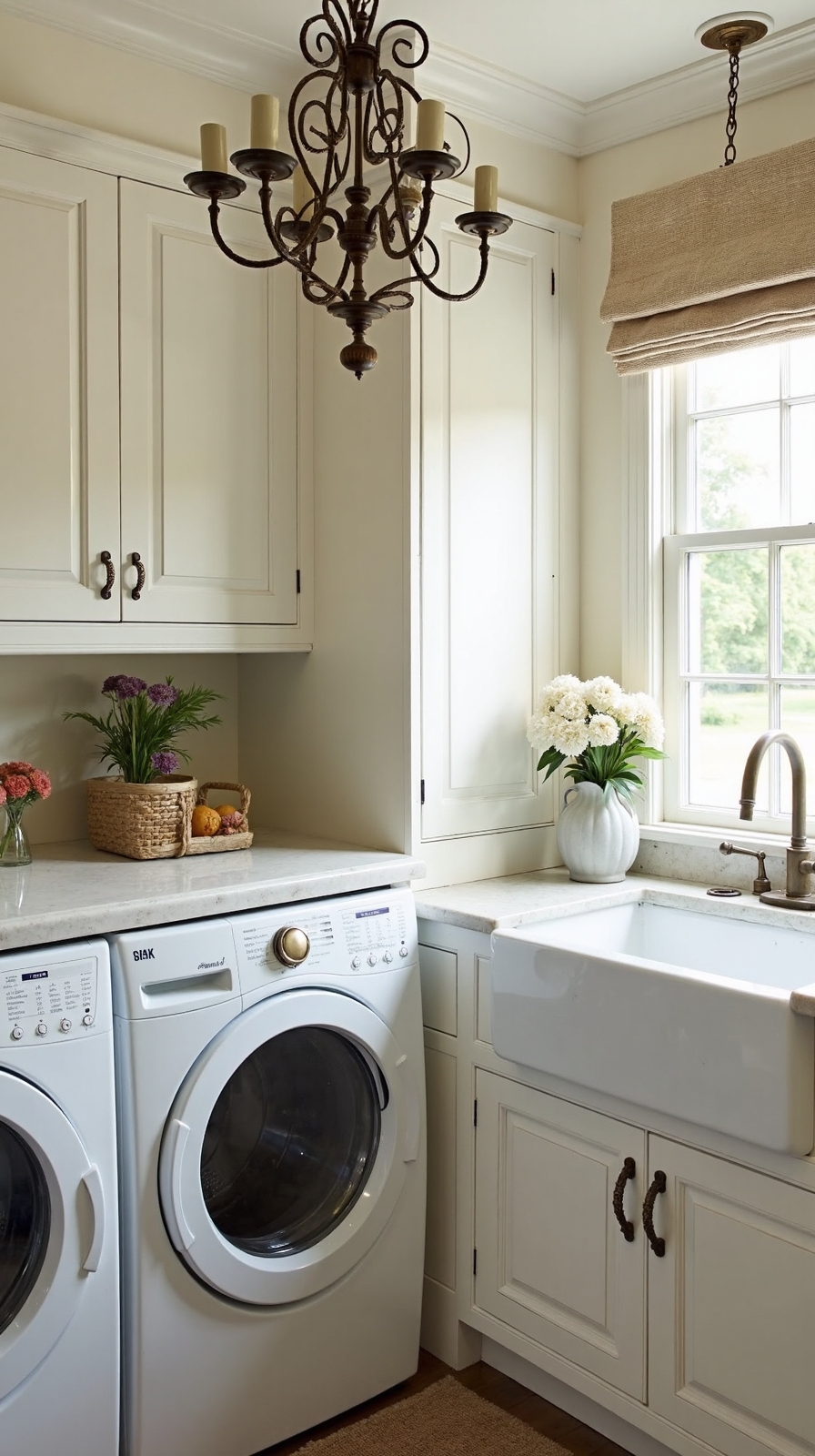 timeless vintage inspired french country laundry lighting